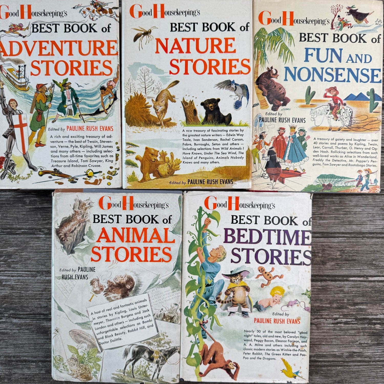 Good Housekeeping's Best Book Series of Five, 1957 - Pretty Old Books