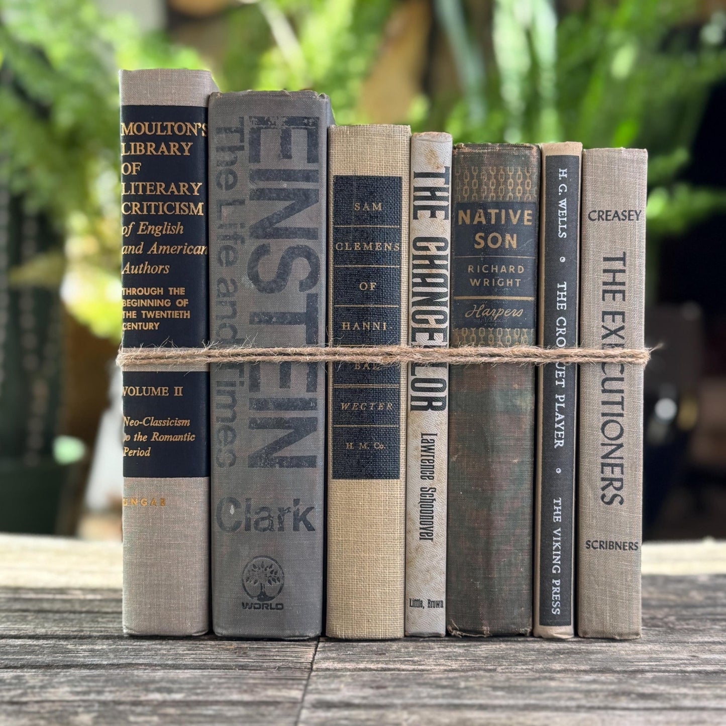 Gray, Taupe, and Black Mid Century Decorative Book Bundle - Pretty Old Books