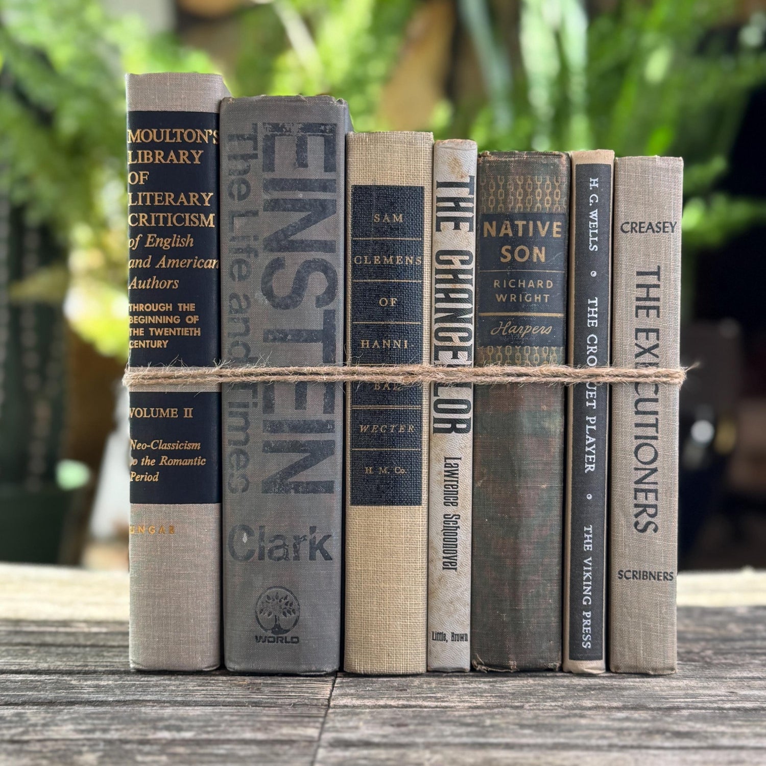 Gray, Taupe, and Black Mid Century Decorative Book Bundle - Pretty Old Books