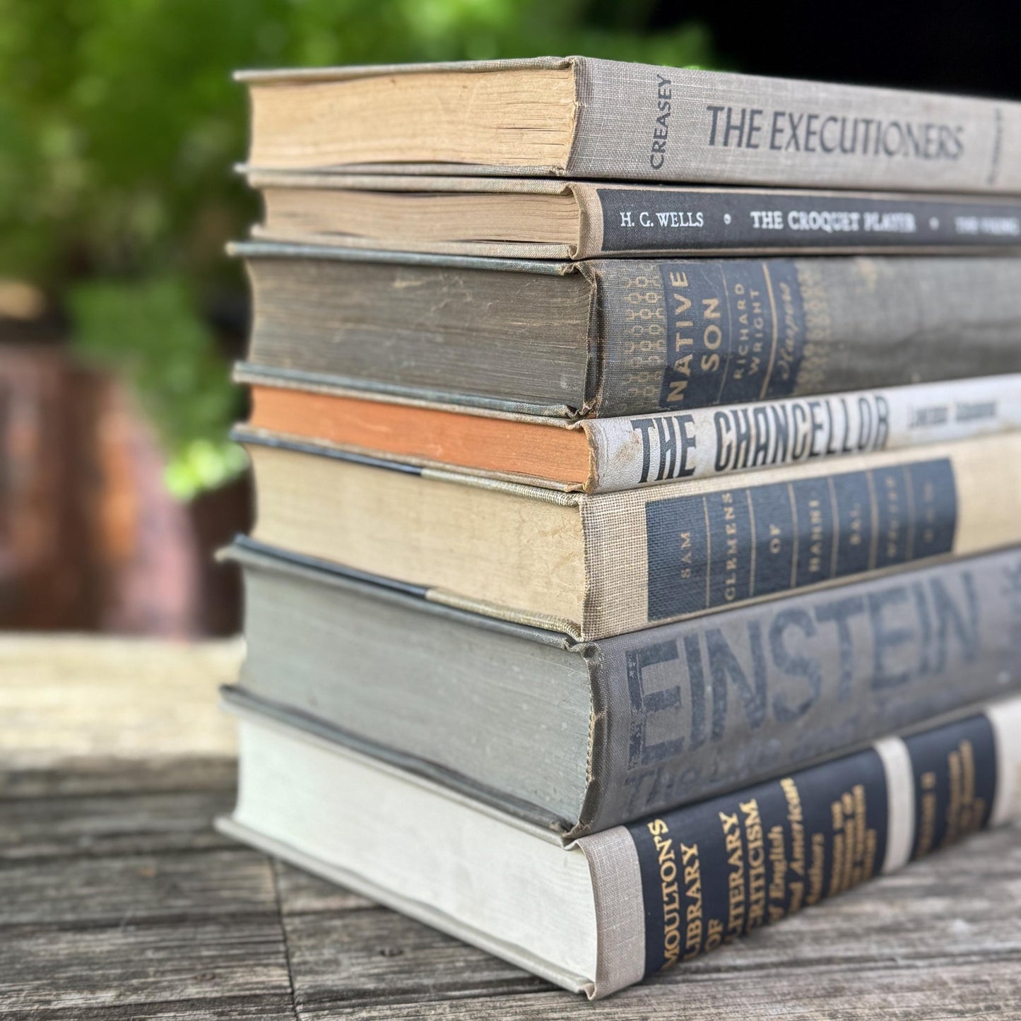 Gray, Taupe, and Black Mid Century Decorative Book Bundle - Pretty Old Books