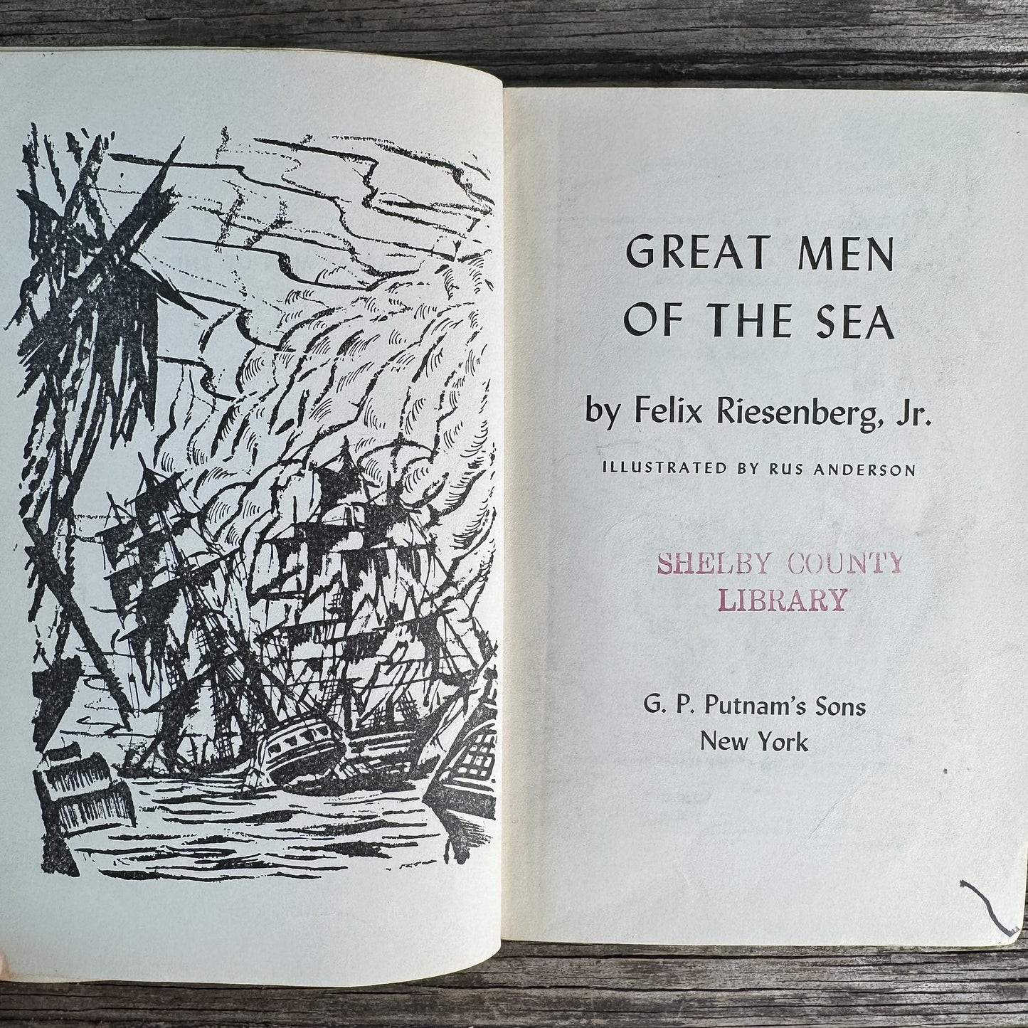 Great Men of the Sea, Felix Riesenberg Jr., 1955 - Pretty Old Books