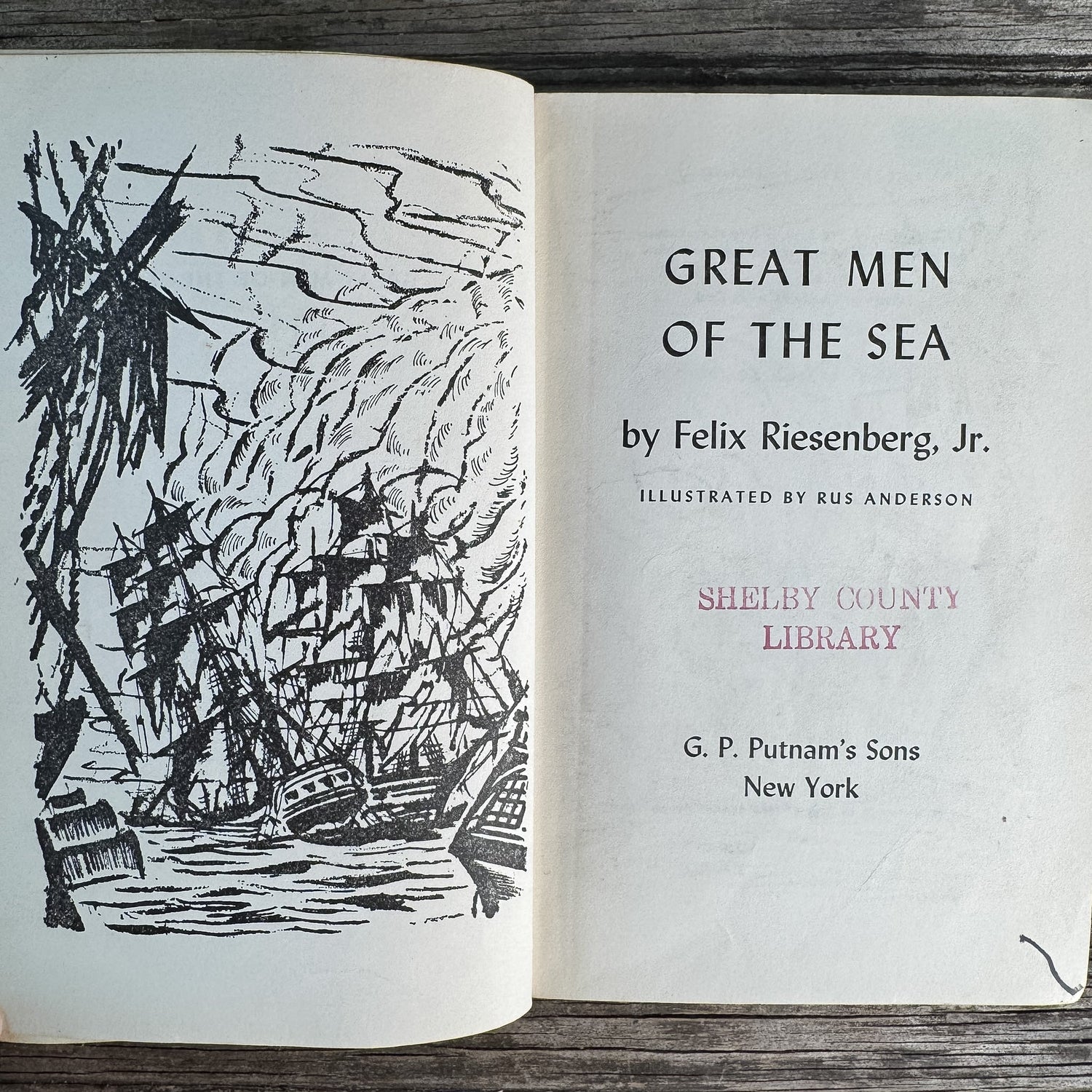 Great Men of the Sea, Felix Riesenberg Jr., 1955 - Pretty Old Books