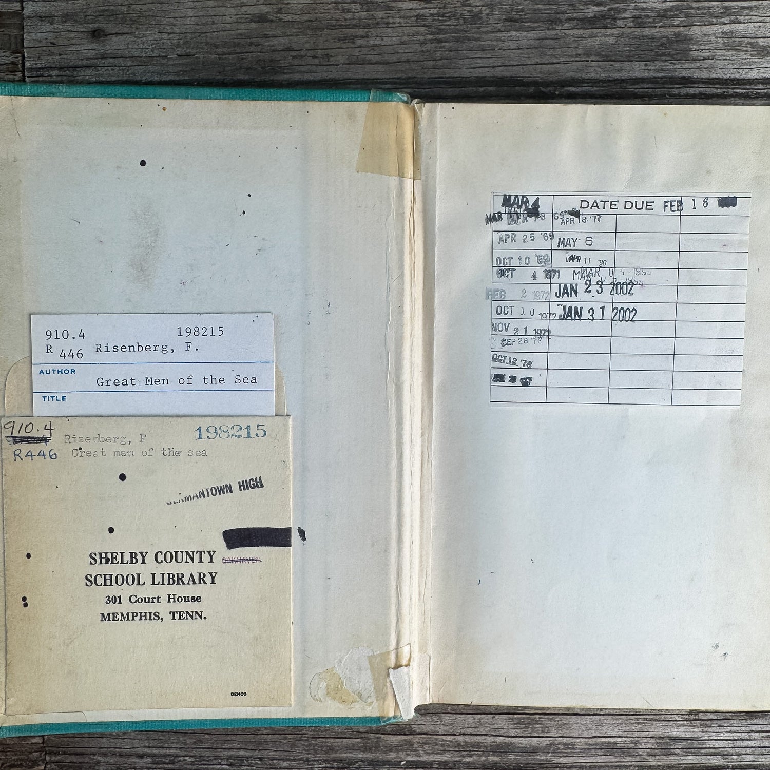 Great Men of the Sea, Felix Riesenberg Jr., 1955 - Pretty Old Books