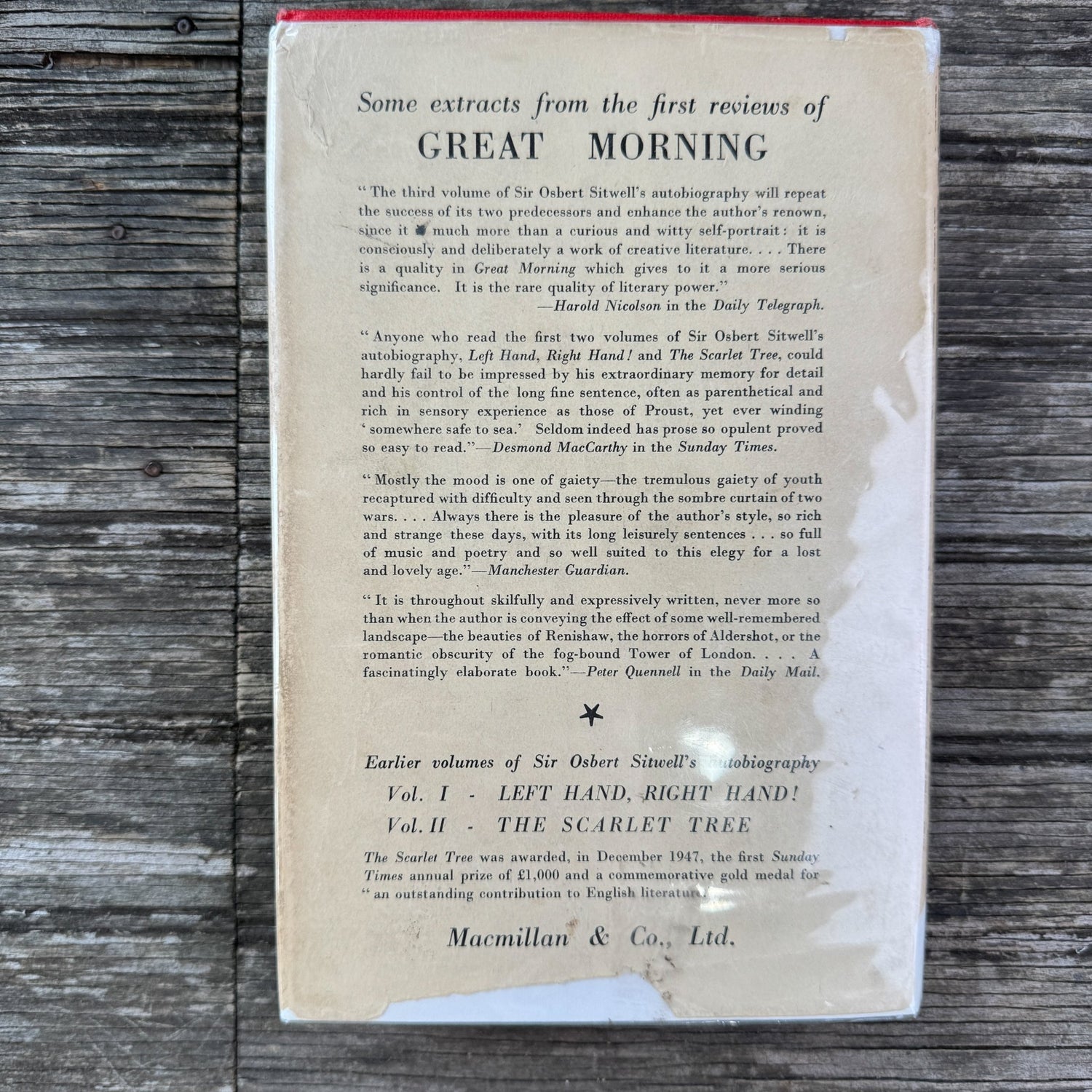 Great Morning, Osbert Sitwell, 1948 - Pretty Old Books