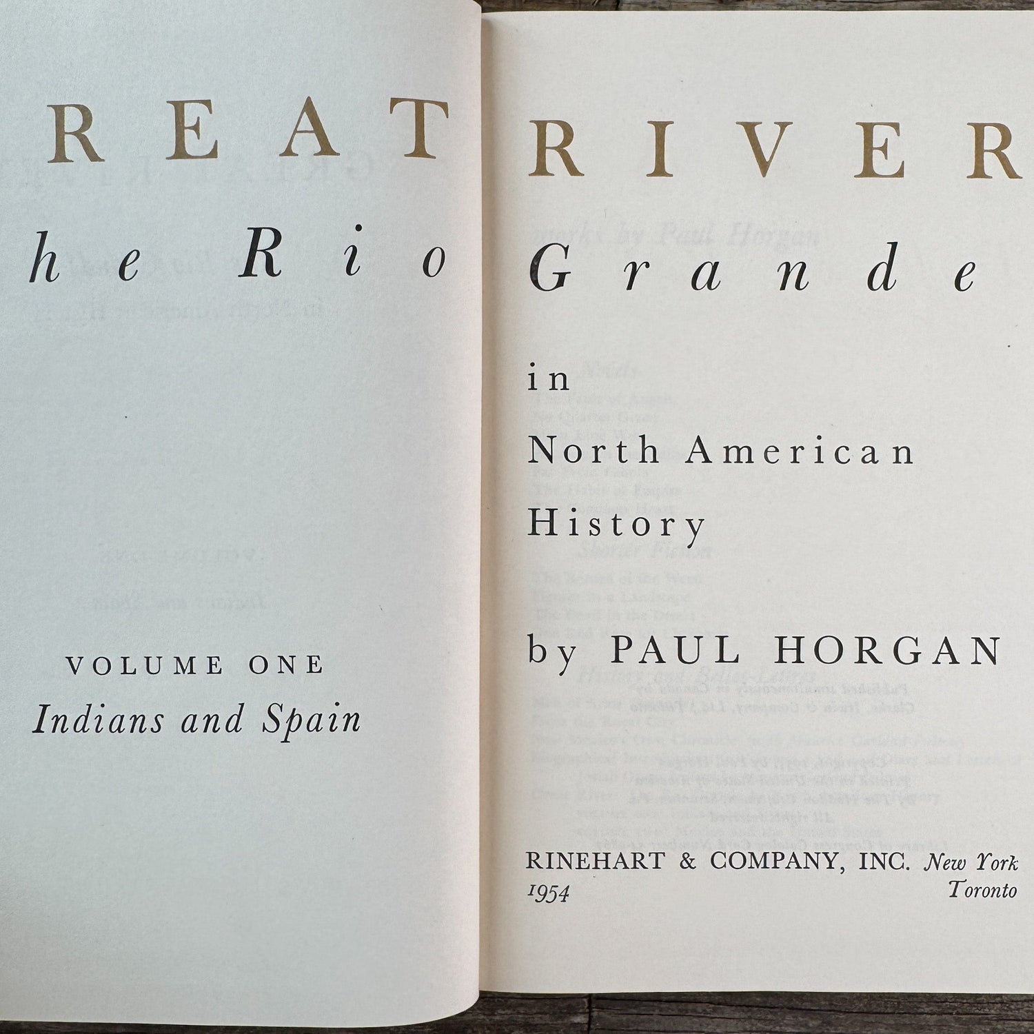 Great River: The Rio Grande, Paul Horan, 2 Volume Set in Slipcase - Pretty Old Books