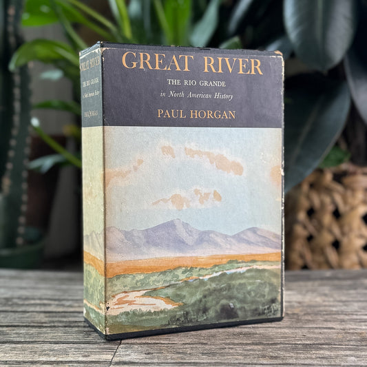 Great River: The Rio Grande, Paul Horan, 2 Volume Set in Slipcase - Pretty Old Books