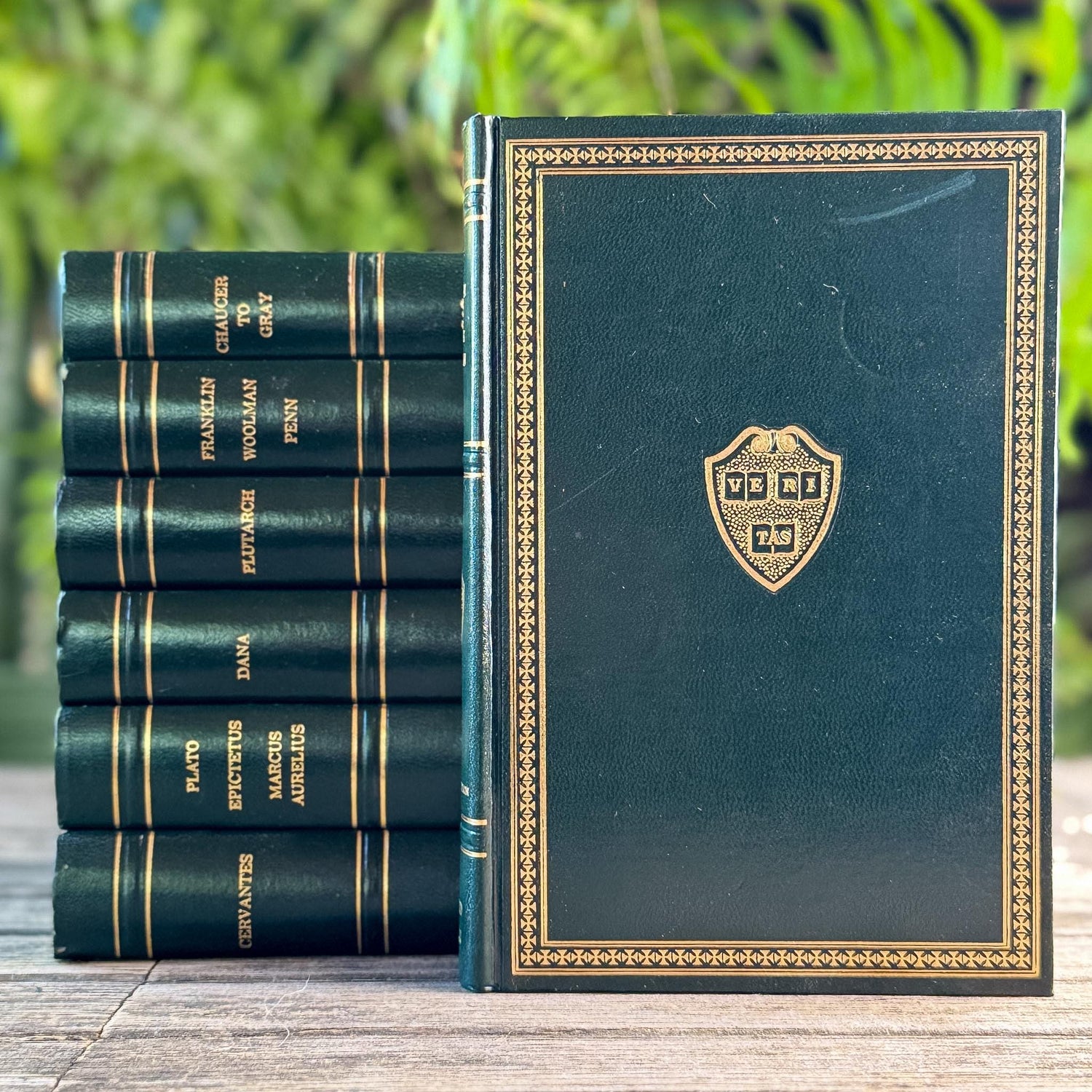 Green Harvard Classics Literature Bundle, 1969 - Pretty Old Books