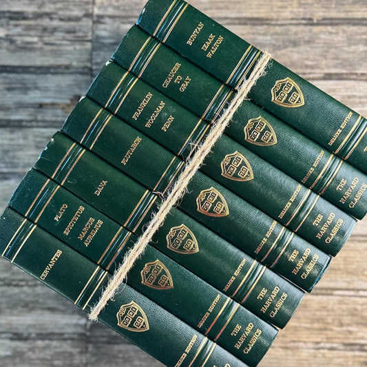 Green Harvard Classics Literature Bundle, 1969 - Pretty Old Books