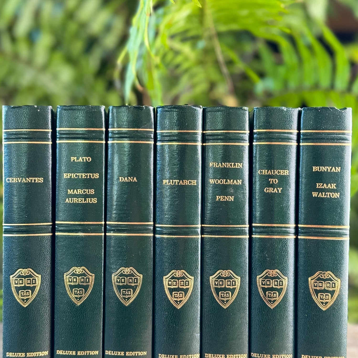 Green Harvard Classics Literature Bundle, 1969 - Pretty Old Books