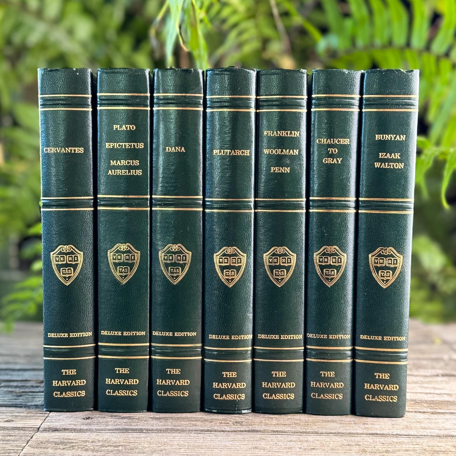 Green Harvard Classics Literature Bundle, 1969 - Pretty Old Books