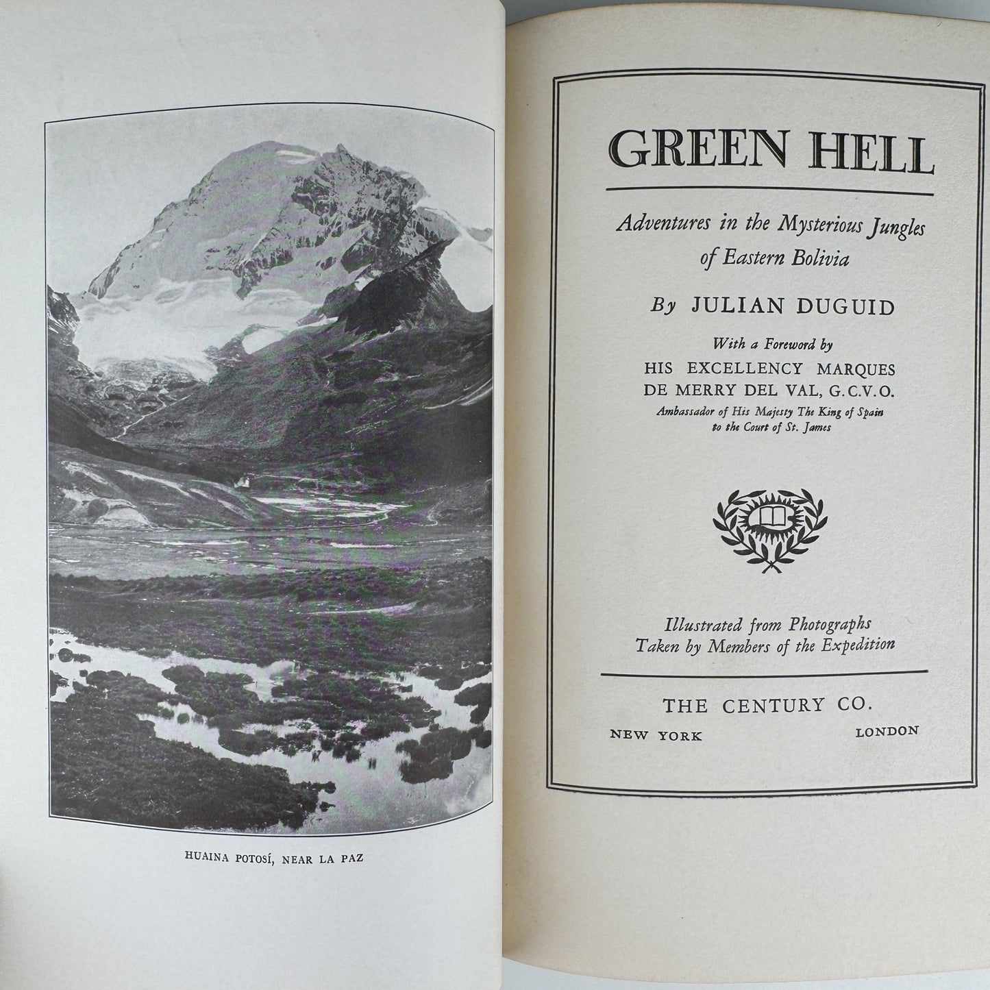 Green Hell, Julian Duguid, 1931, 3rd Printing, Bolivian Jungle - Pretty Old Books