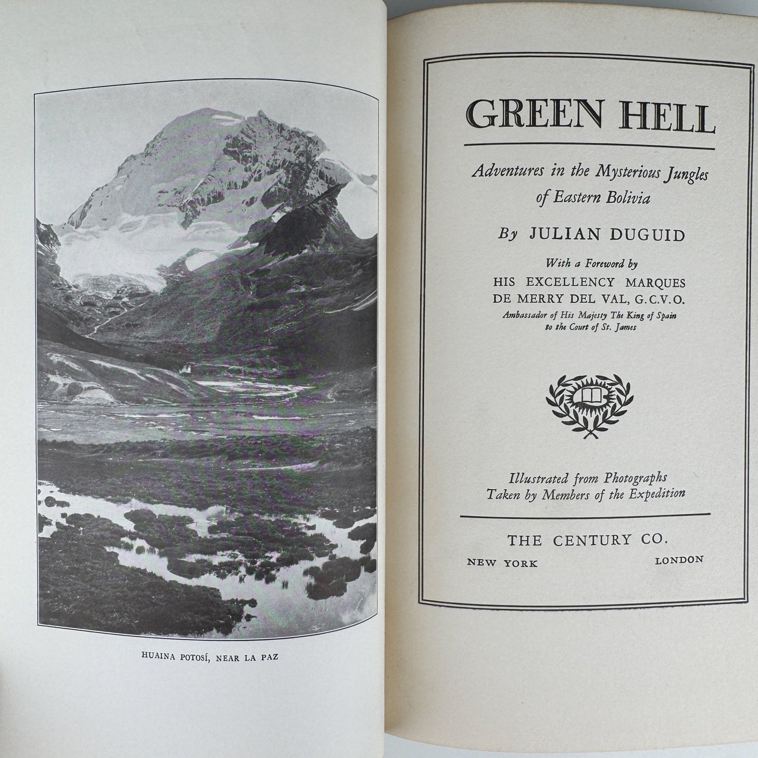 Green Hell, Julian Duguid, 1931, 3rd Printing, Bolivian Jungle - Pretty Old Books