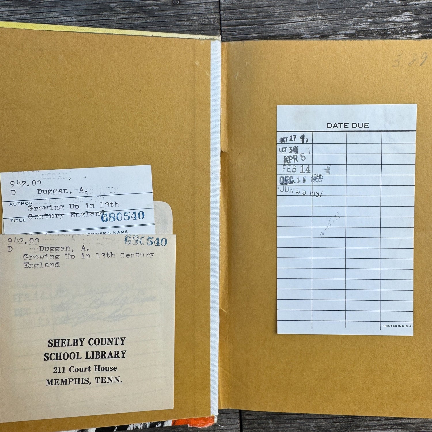 Growing Up In 13th Century England, 1962 Hardcover - Pretty Old Books