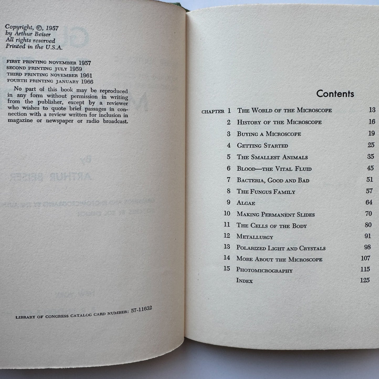 Guide to the Microscope, Arthur Beiser, 1966, Illustrated - Pretty Old Books