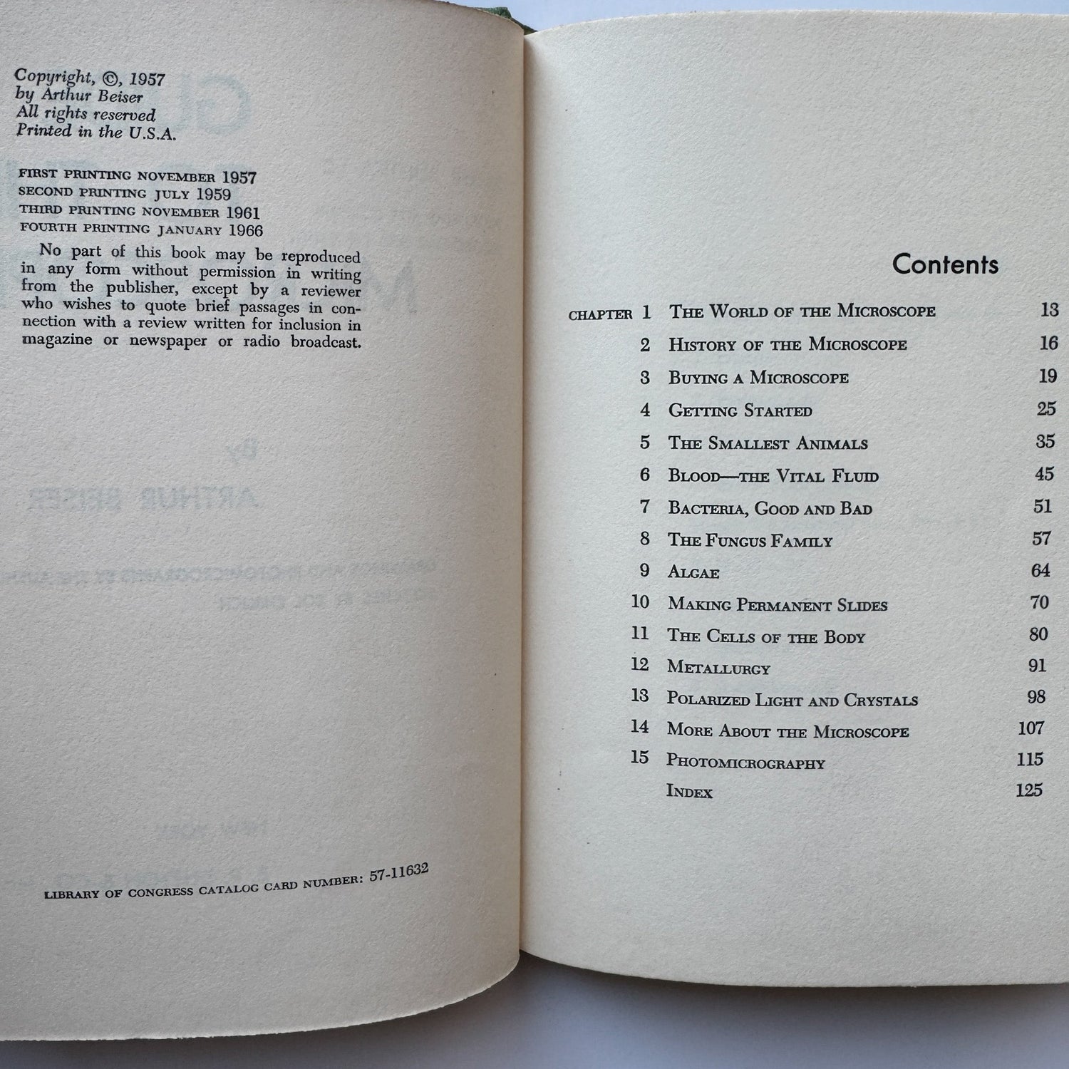 Guide to the Microscope, Arthur Beiser, 1966, Illustrated - Pretty Old Books