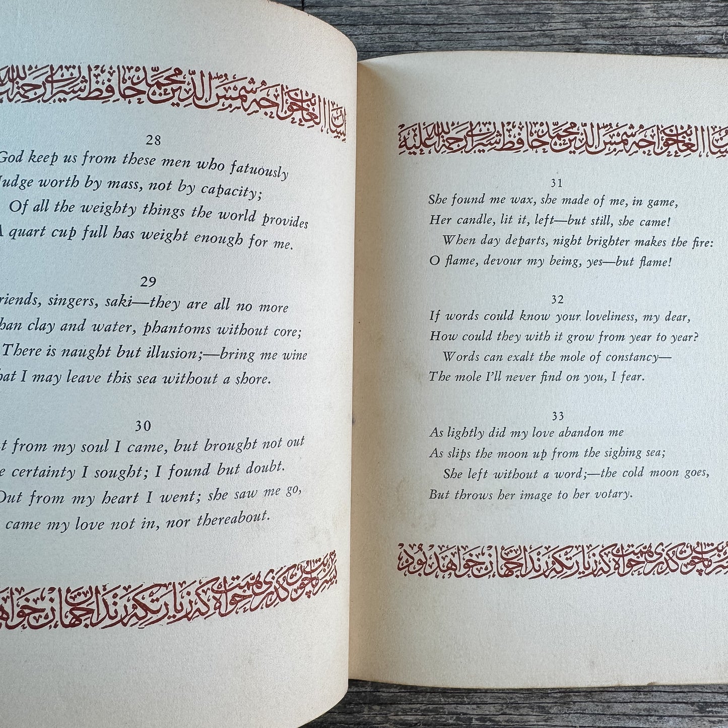 Hafiz: The Tongue of the Hidden, Clarence K. Streit, 1928 - Pretty Old Books