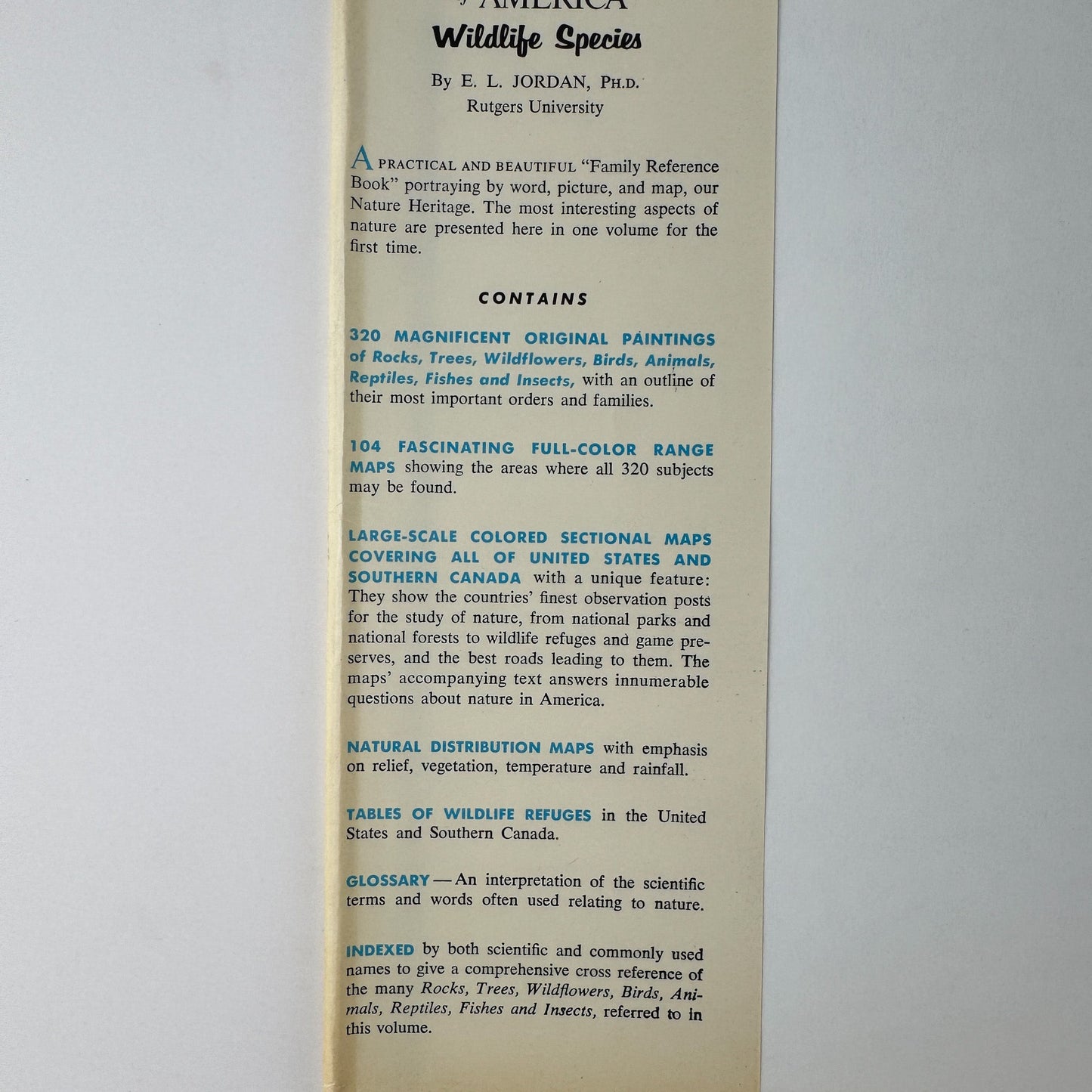 Hammond's Nature Atlas of America, Wildlife Species, 1971, Watercolor Nature Art - Pretty Old Books