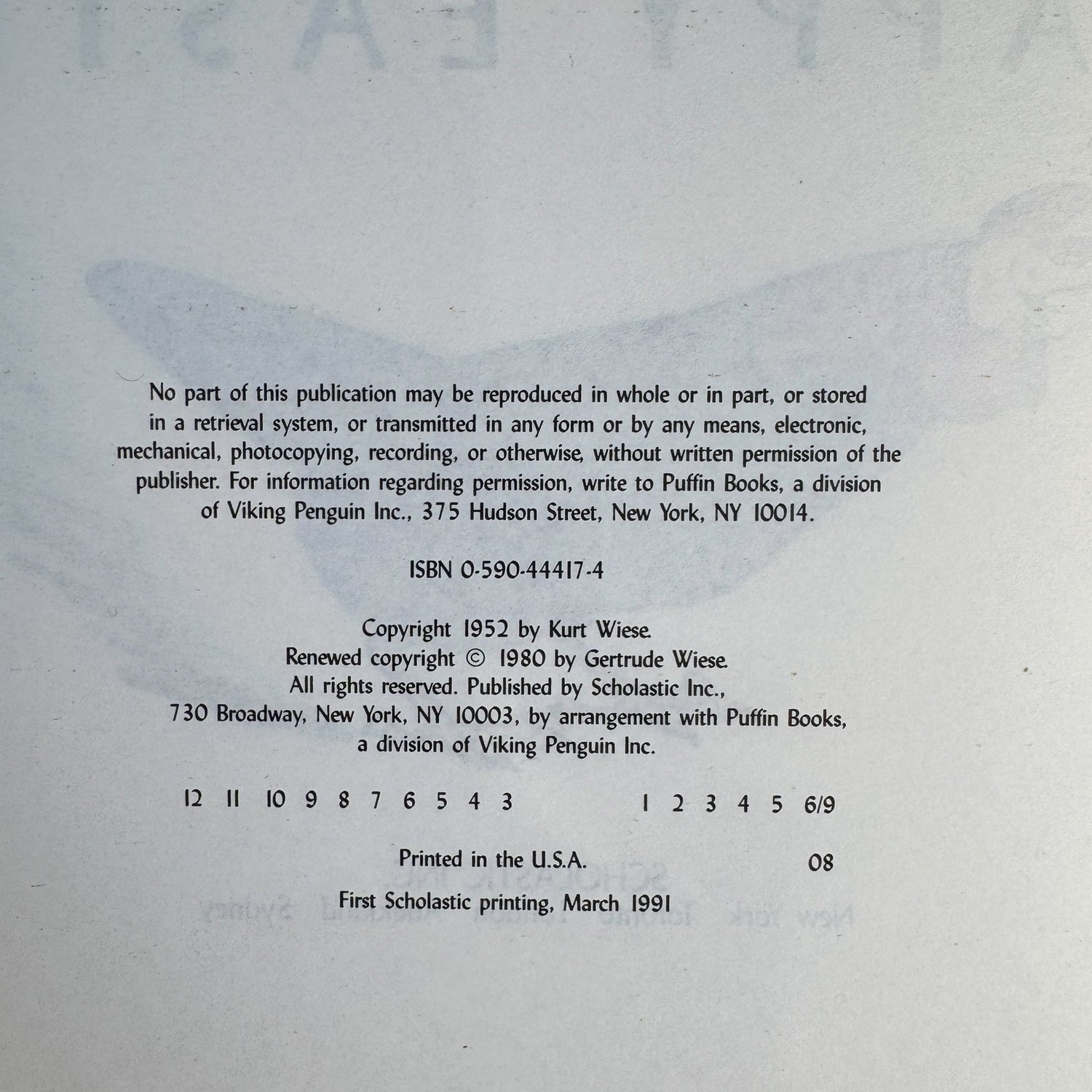 Happy Easter by Kurt Wiese, 1991 Paperback - Pretty Old Books