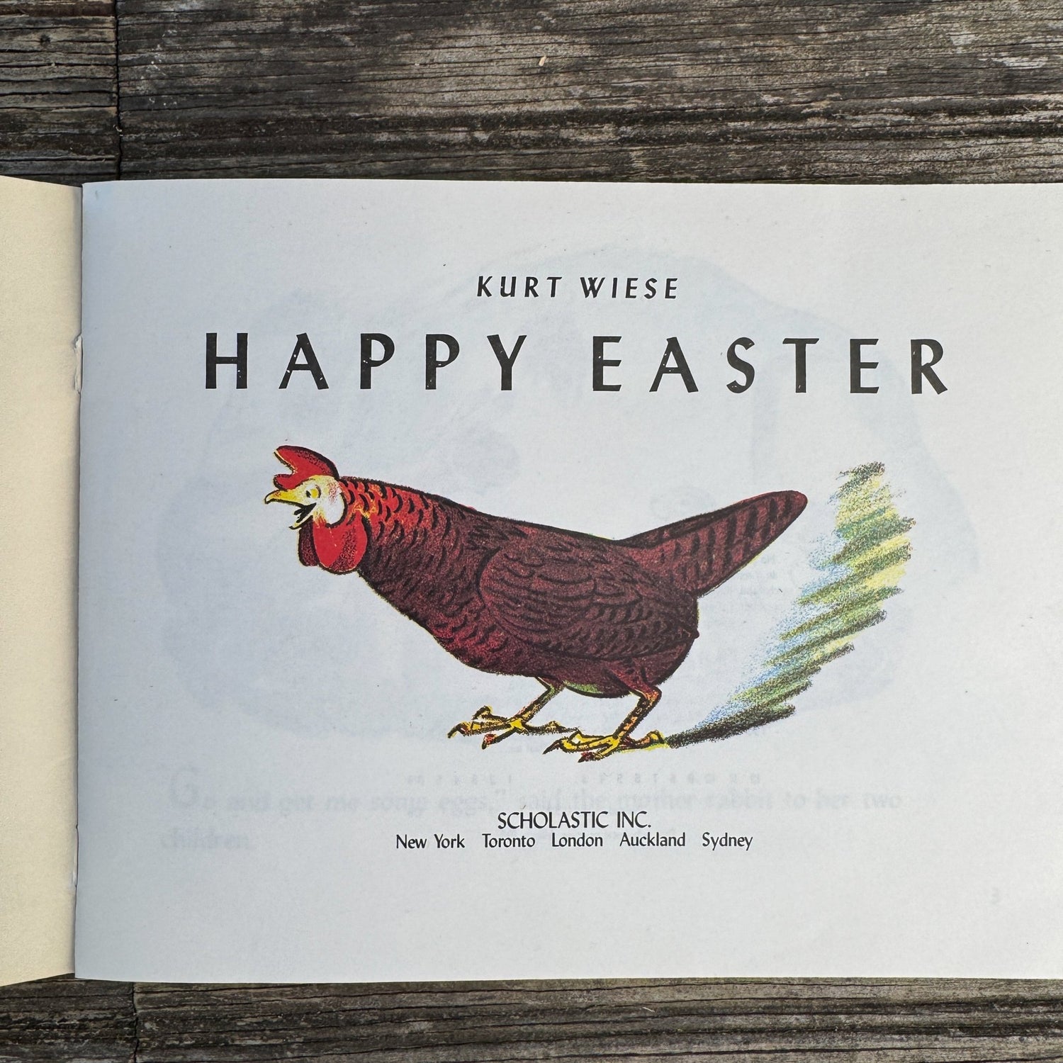 Happy Easter by Kurt Wiese, 1991 Paperback - Pretty Old Books
