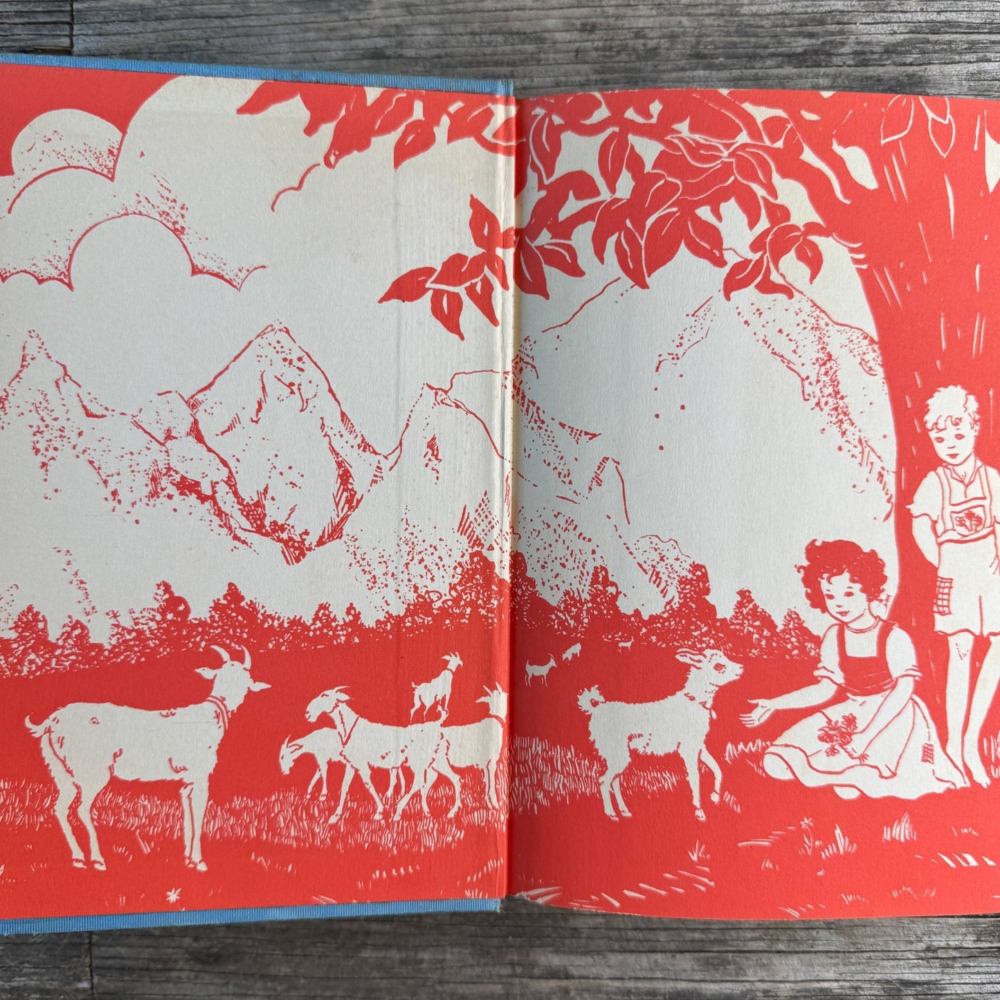 Heidi Grows Up, Charles Tritten, Illustrated by Jean Coquillot, 1938 - Pretty Old Books