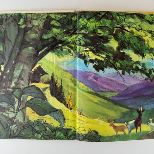 Heidi, Johanna Spyri, 1961 Abridged Picture Book Edition - Pretty Old Books