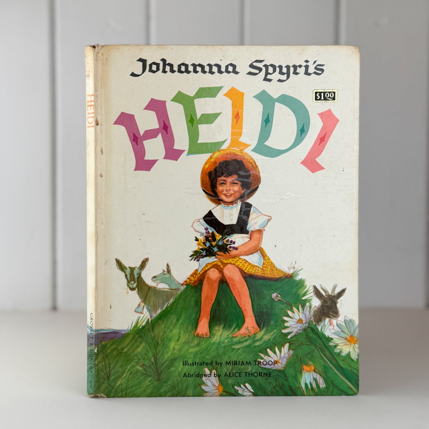 Heidi, Johanna Spyri, 1961 Abridged Picture Book Edition - Pretty Old Books