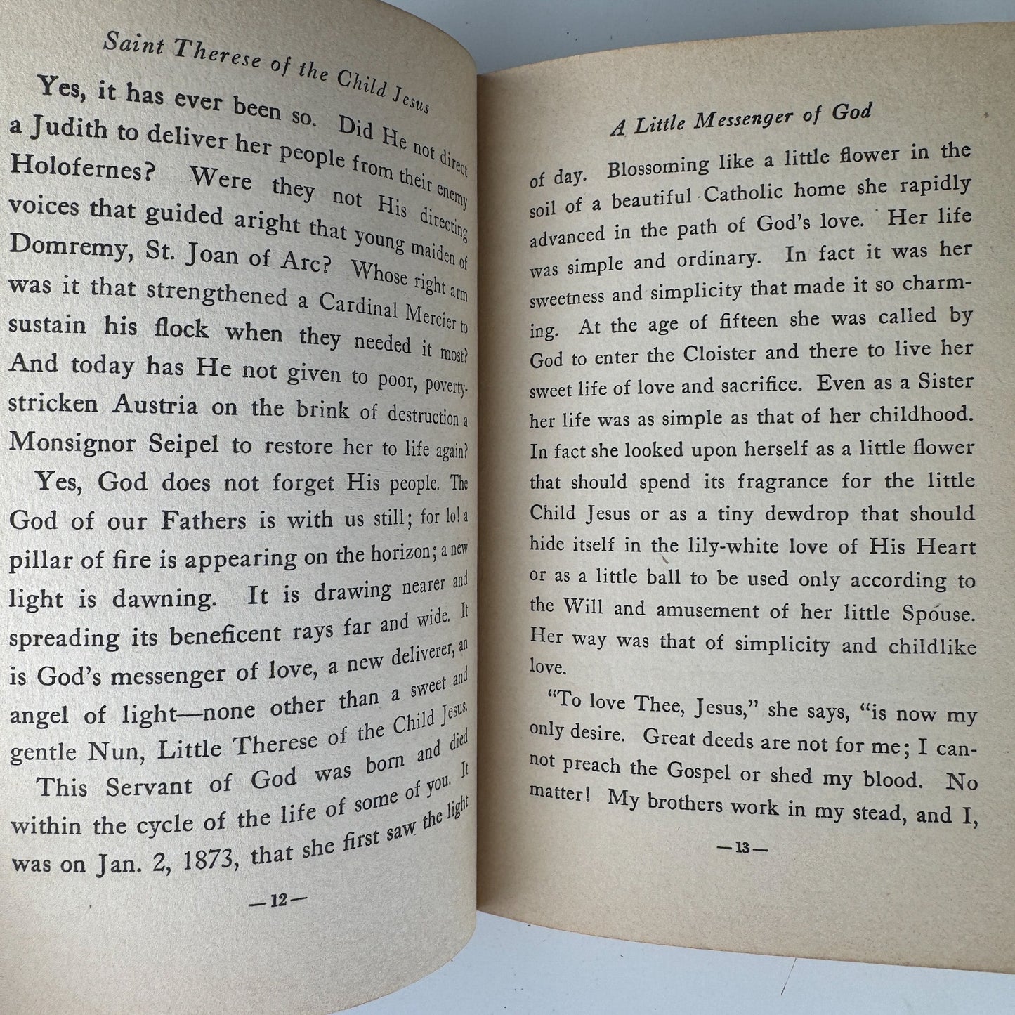 Her Little Way: Saint Thérèse of the Child Jesus - Pretty Old Books