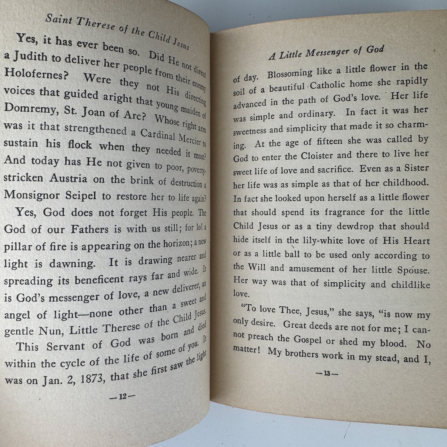 Her Little Way: Saint Thérèse of the Child Jesus - Pretty Old Books