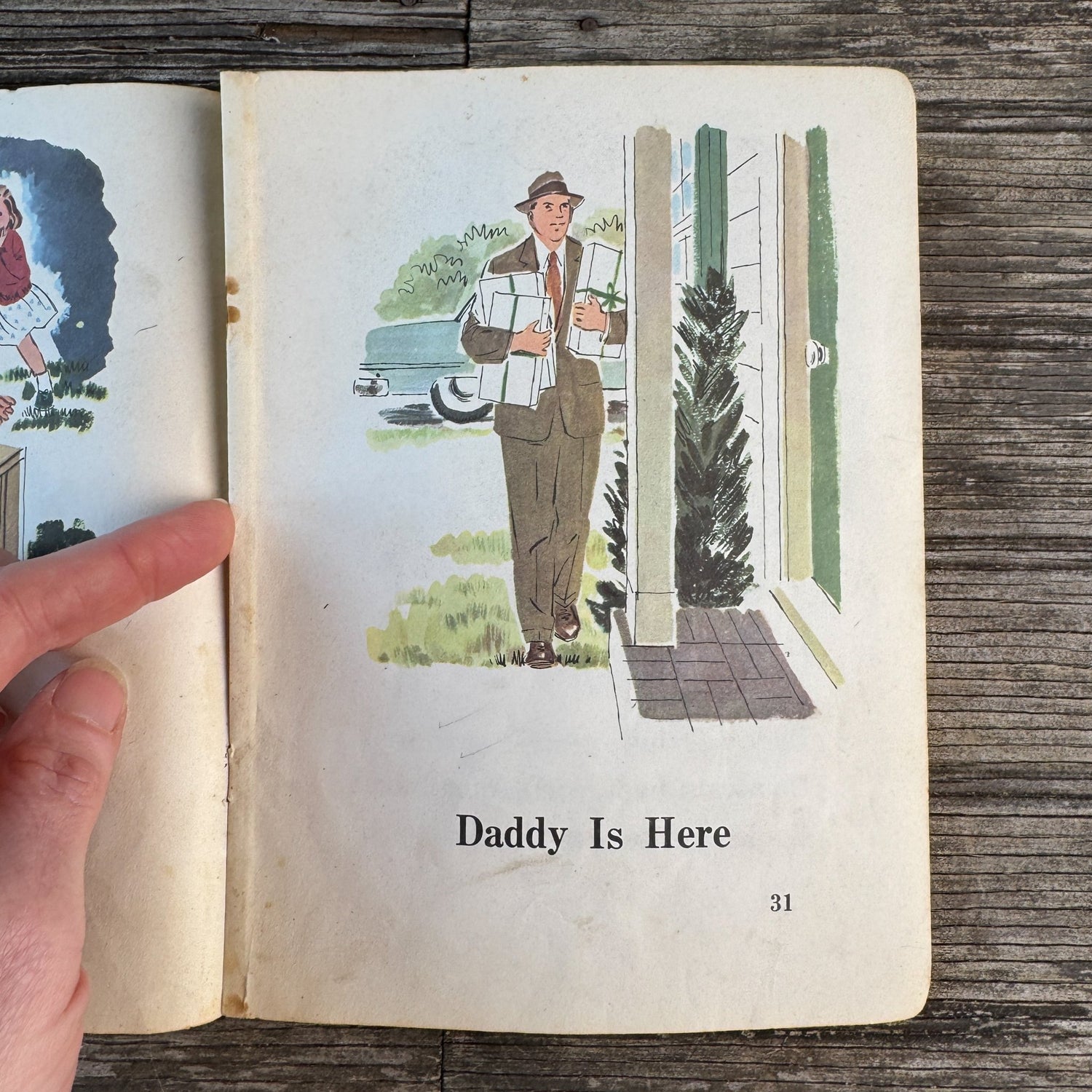Here and Near, 1957 Paperback School Primer - Pretty Old Books