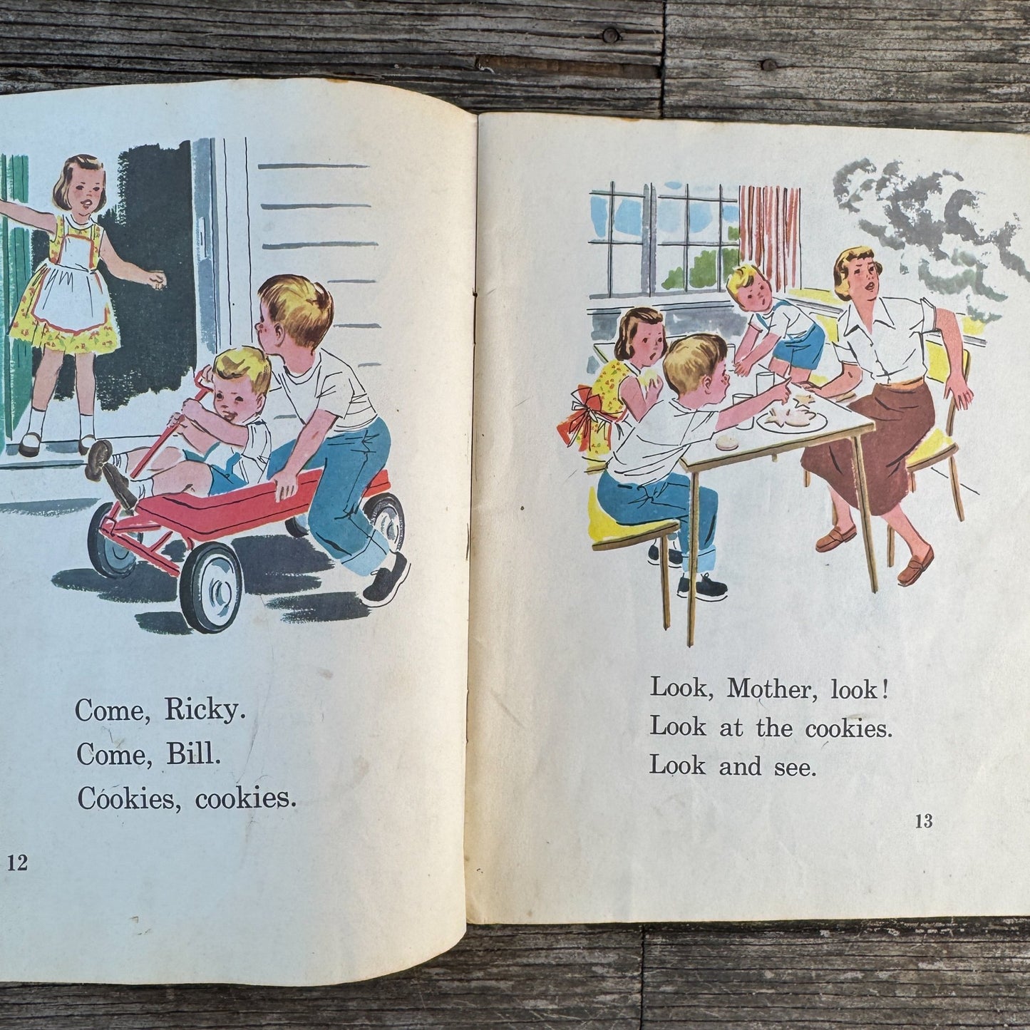 Here and Near, 1957 Paperback School Primer - Pretty Old Books