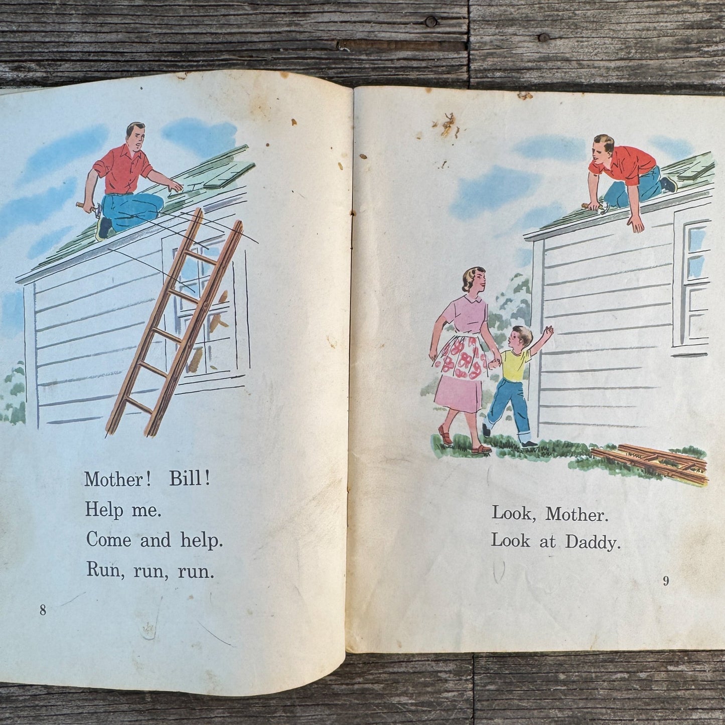Here and Near, 1957 Paperback School Primer - Pretty Old Books