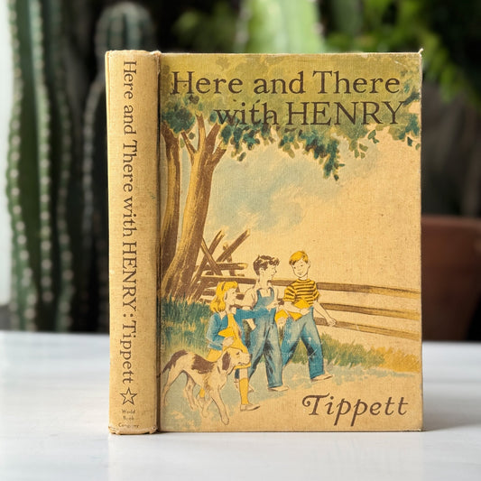 Here and There with Henry, A Trip to Texas, 1947 School Reader - Pretty Old Books