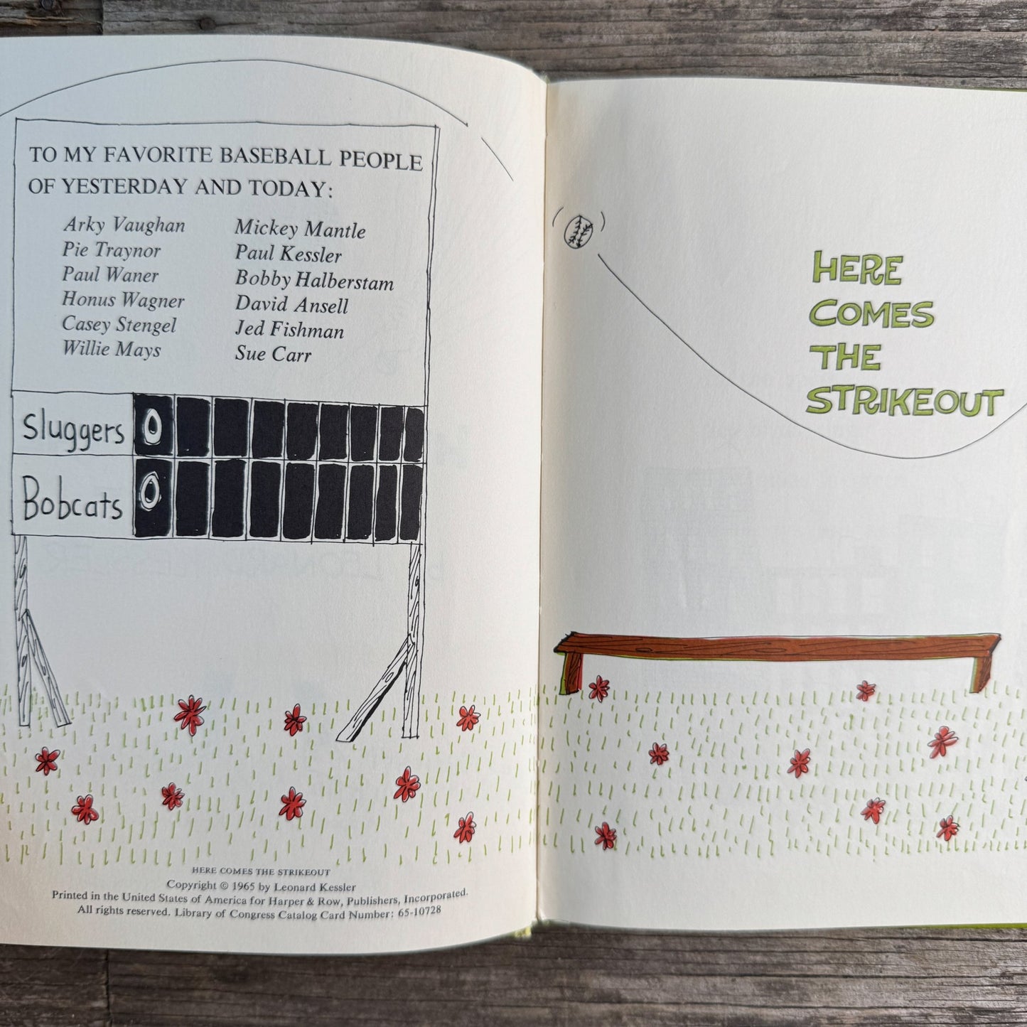 Here Comes the Strikeout, Leonard Kessler, 1965, Sports I Can Read Book - Pretty Old Books