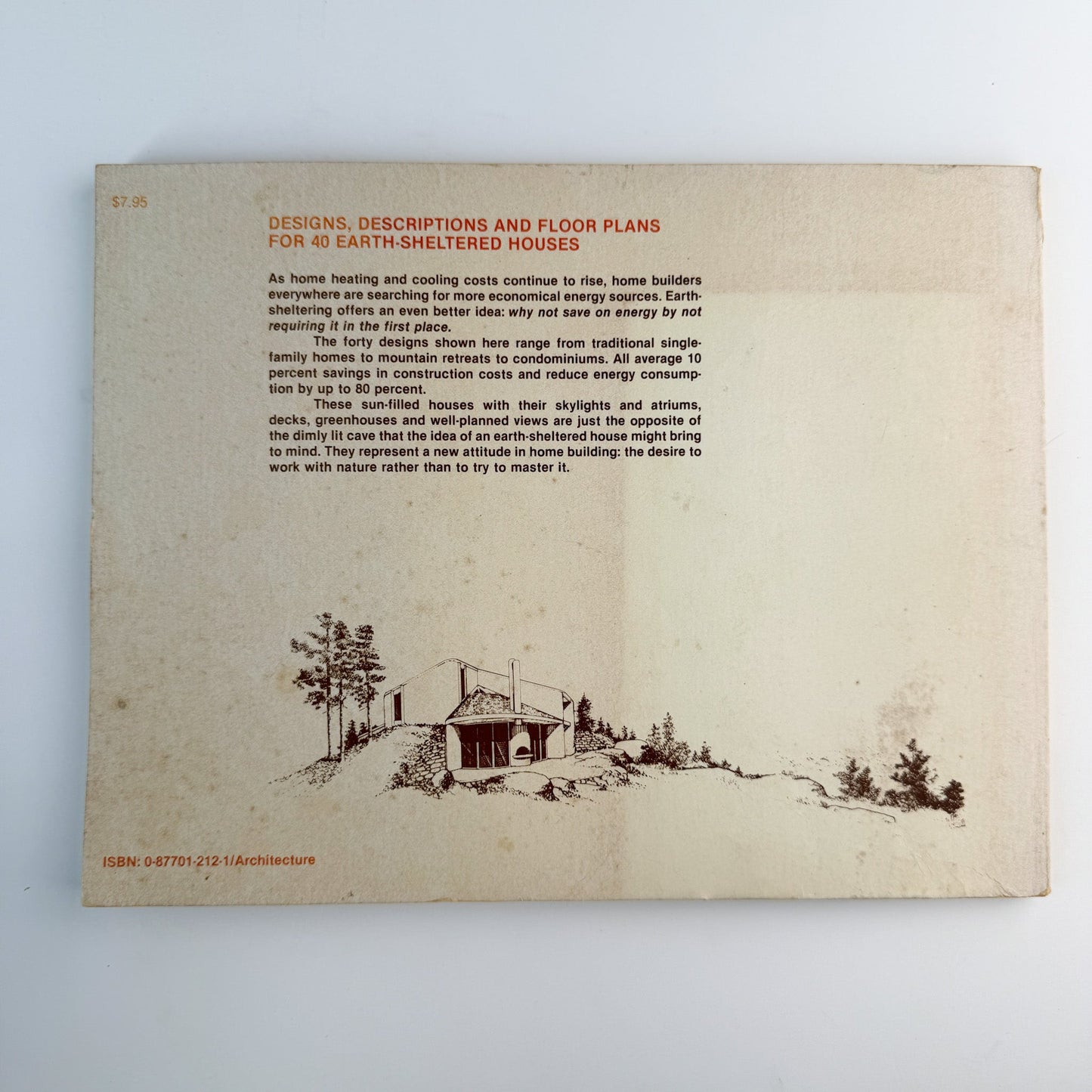 Homes in the Earth, Design Concept Associates, 1980 House Plans Book - Pretty Old Books