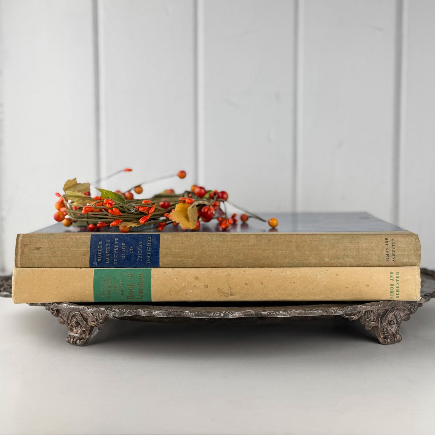 House and Garden's New Complete Book of Gardens, Interior Design, Vintage 1953 1955 - Pretty Old Books