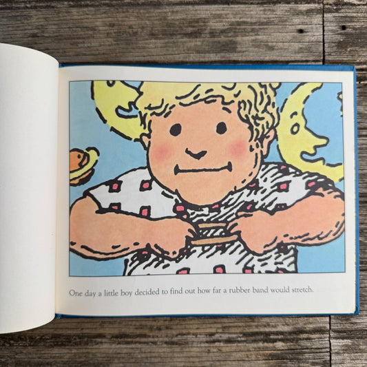How Far Will a Rubber Band Stretch, Mike Thaler, Pictures by Jerry Joyner, 1974 - Pretty Old Books