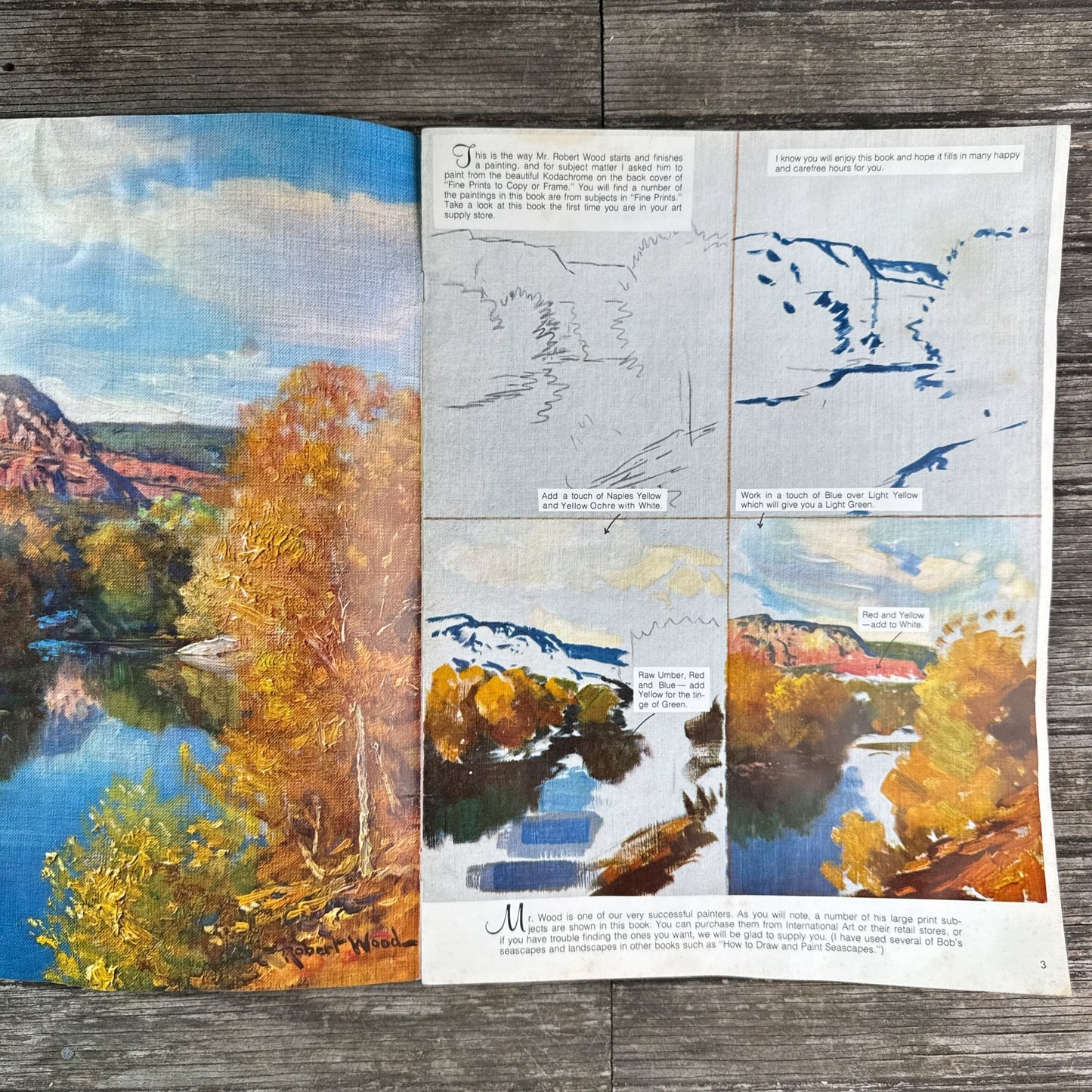 How Robert Wood Paints Landscapes and Seascapes – Robert Wood - Pretty Old Books