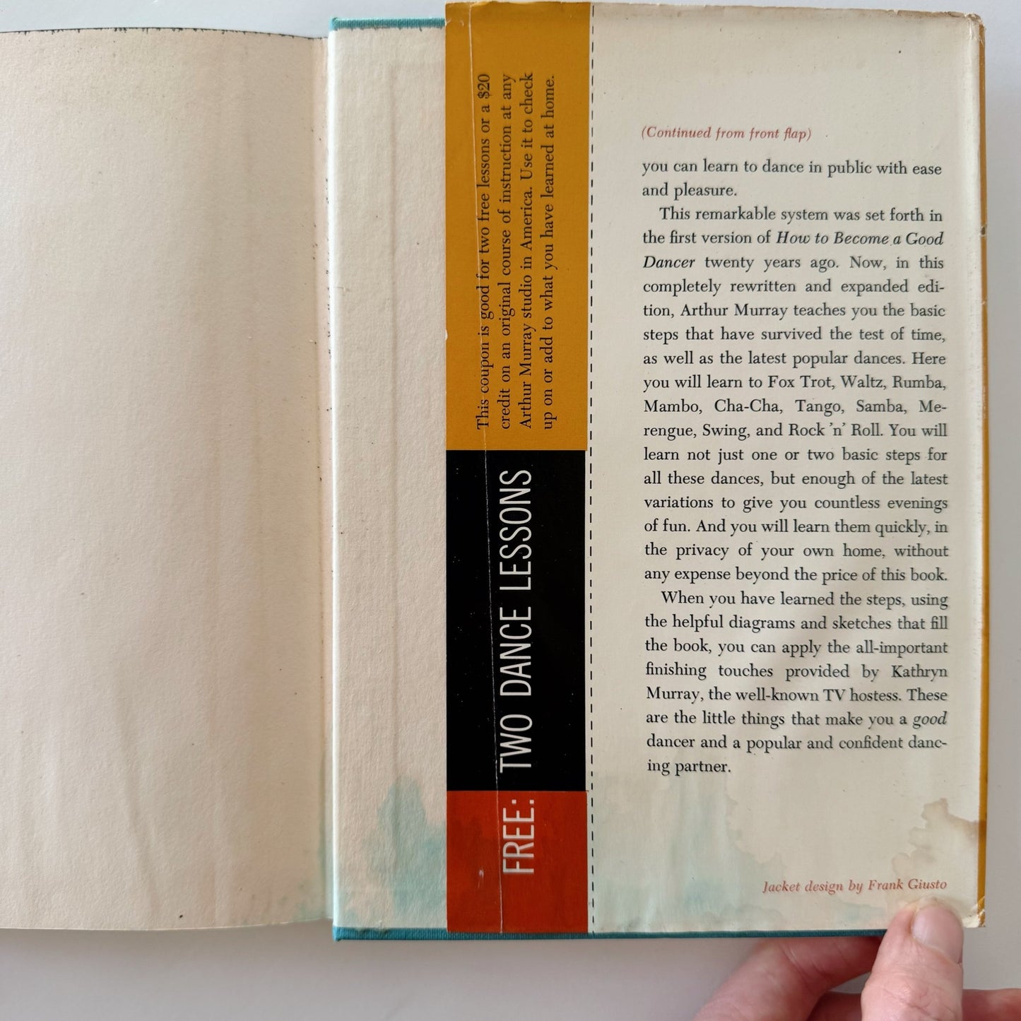 How to Become a Good Dancer, and Dance Secrets, Arthur Murray and Kathryn Murray, 1959 Hardcover - Pretty Old Books