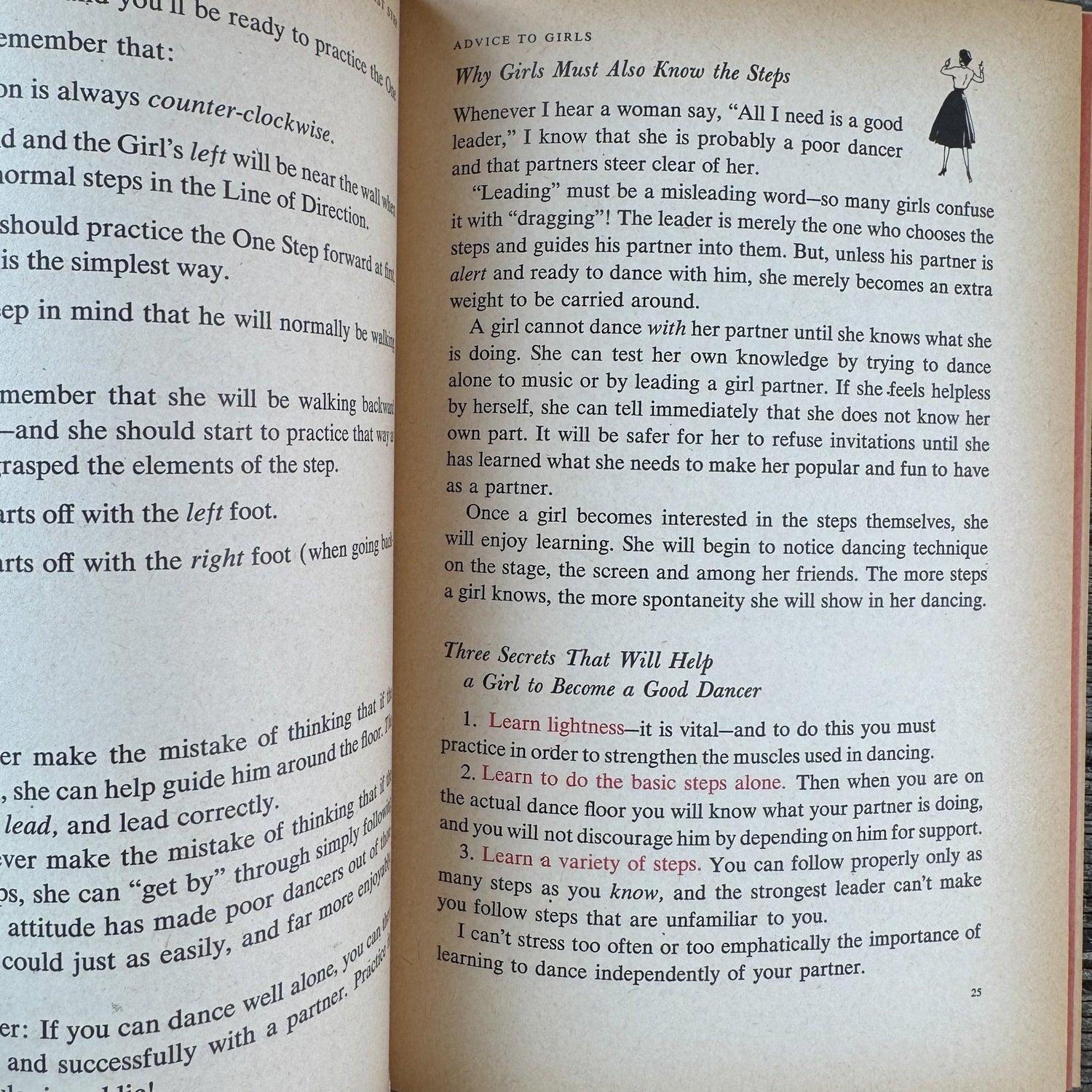 How to Become a Good Dancer – Arthur Murray – 1954 - Pretty Old Books