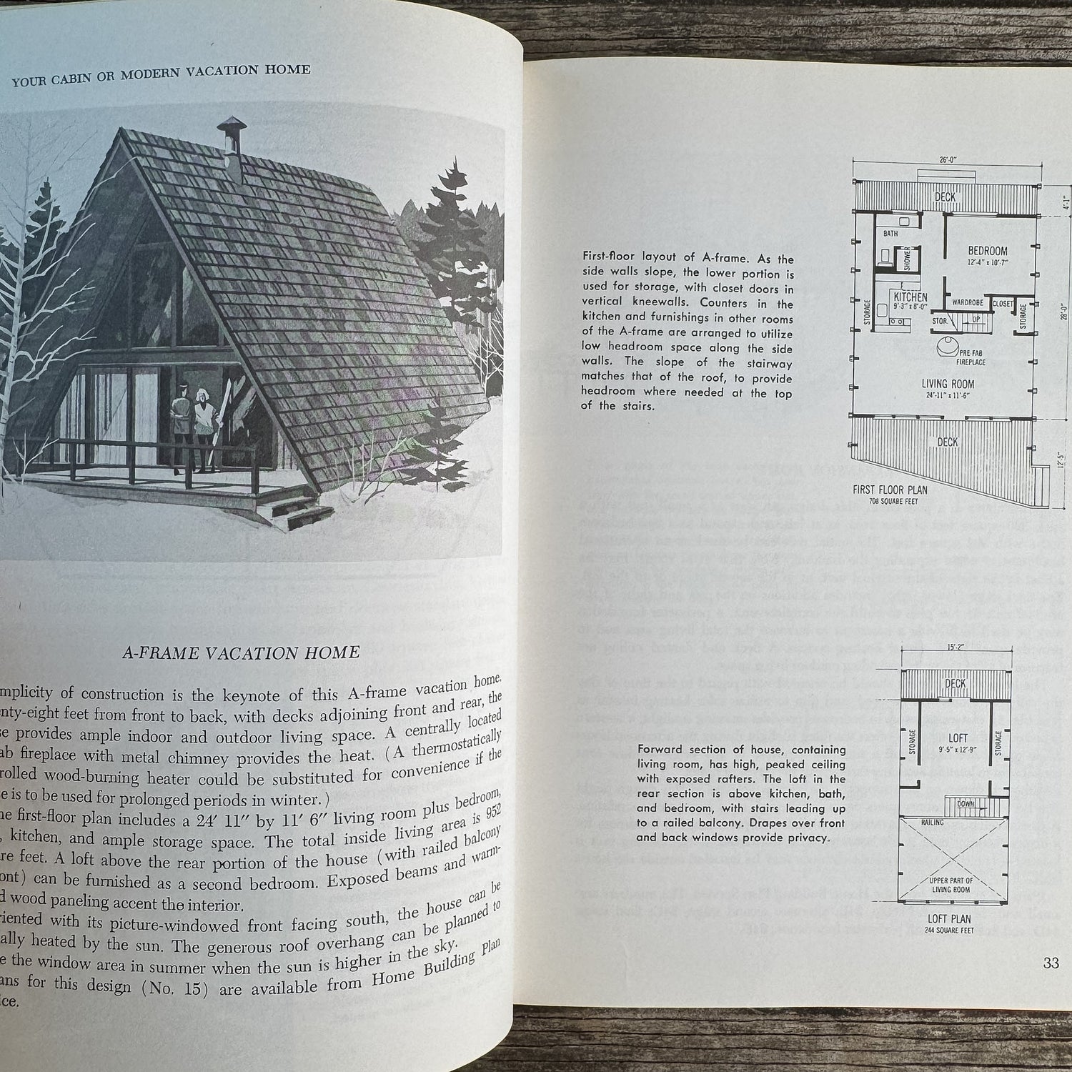 How to Build Your Cabin or Modern Vacation Home, Harry Walton, 1977 - Pretty Old Books