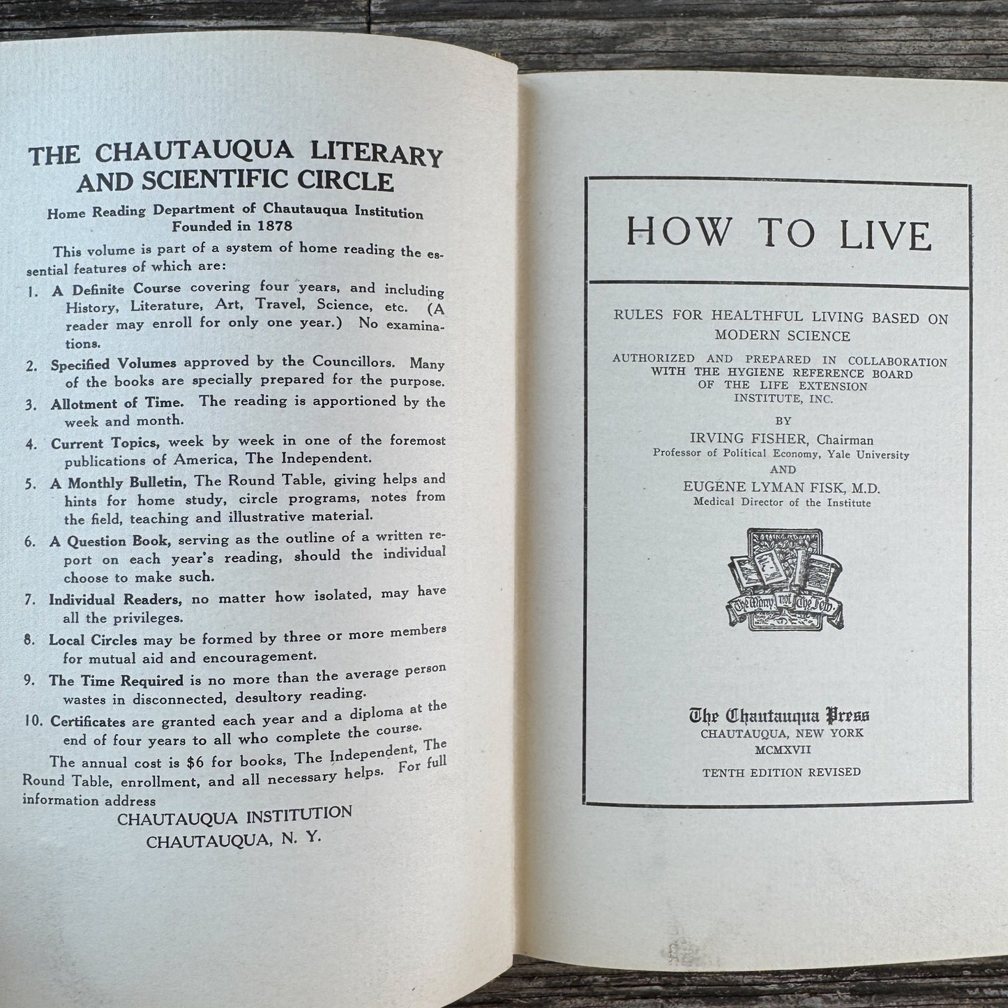 How to Live: Rules for Healthful Living Based on Modern Science, 1917 - Pretty Old Books