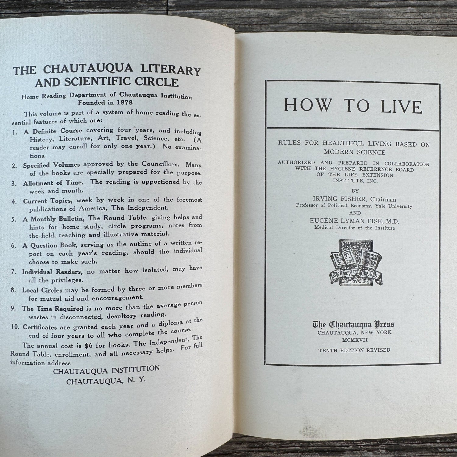 How to Live: Rules for Healthful Living Based on Modern Science, 1917 - Pretty Old Books