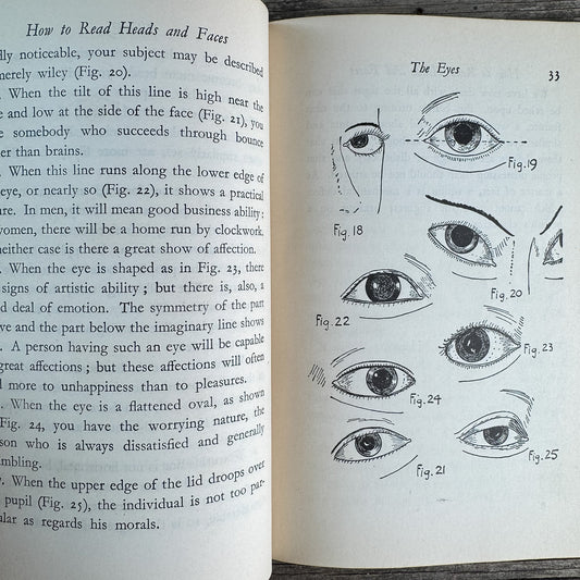 How to Read Heads and Faces, James Coates - Pretty Old Books