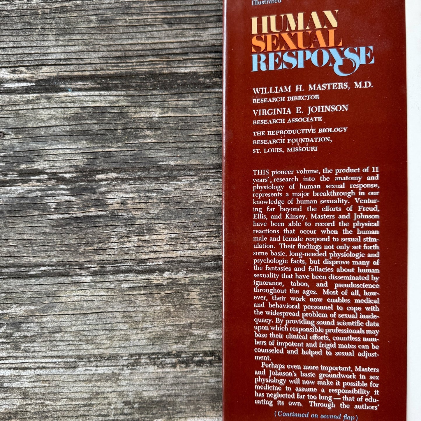 Human Sexual Response, Masters and Johnson First Edition - Pretty Old Books