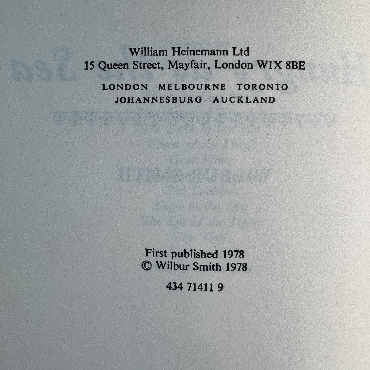 Hungry as the Sea, Wilbur Smith, 1978 - Pretty Old Books