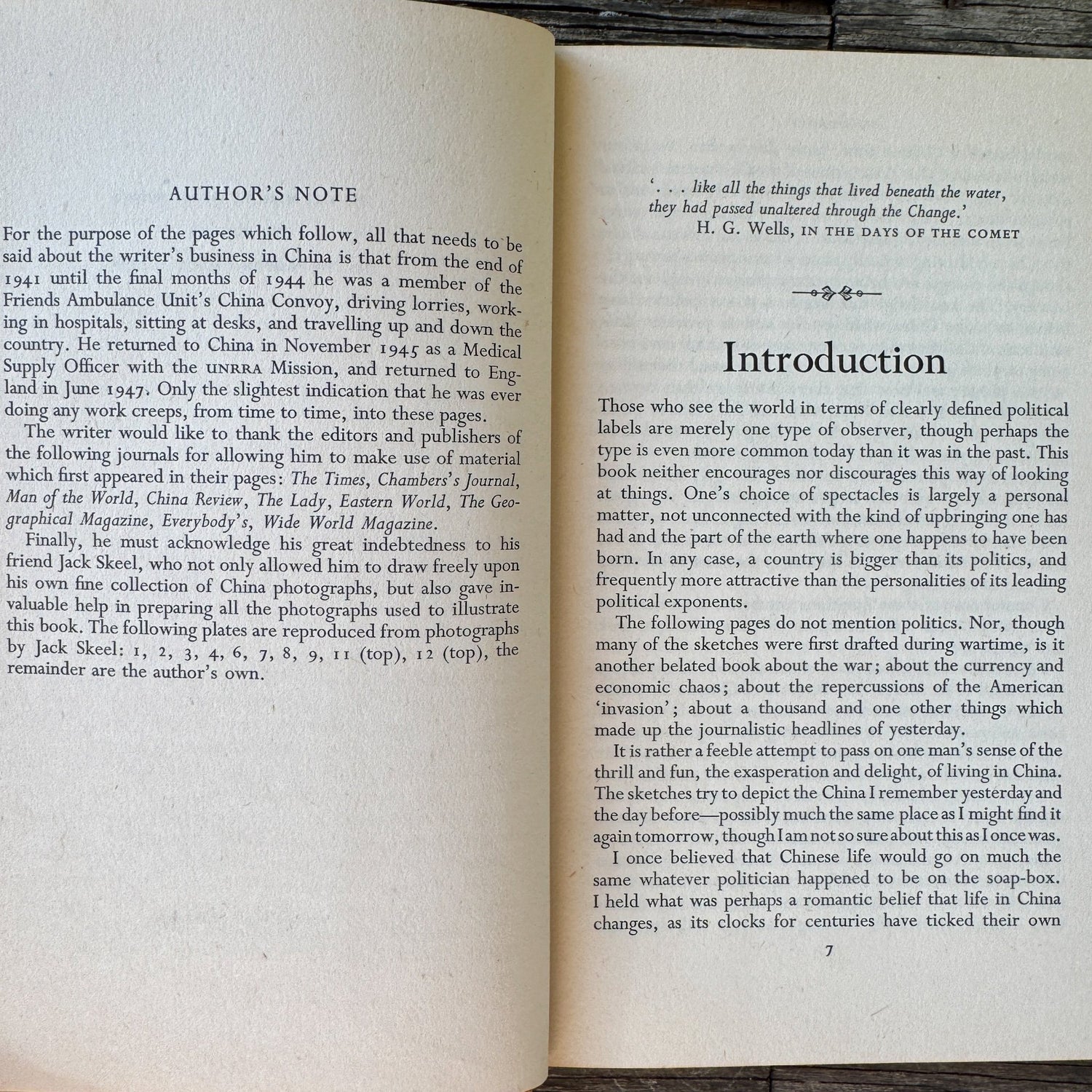 I Left My Roots in China, Bernard Llewellyn, 1953, Oxford University Press - Pretty Old Books