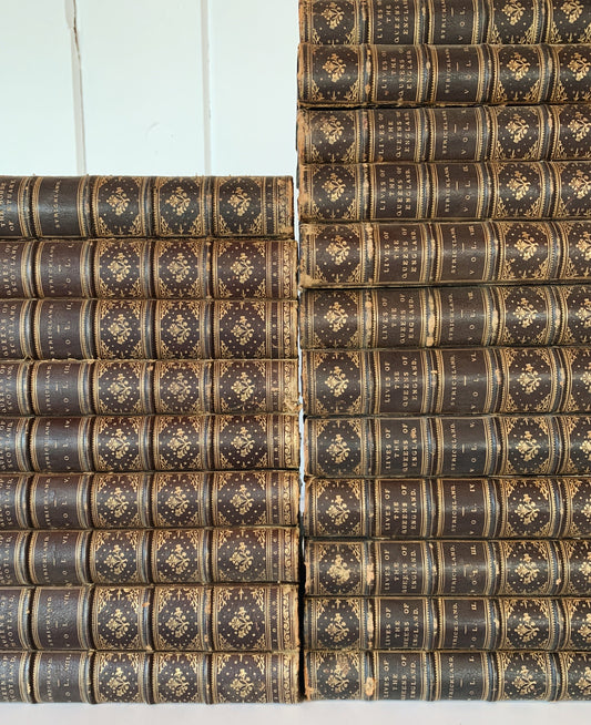 Agnes Strickland Books, Lives of the Queens of England, Scotland, Last Four Princesses of the Royal House of Stuart, Leather 1800s