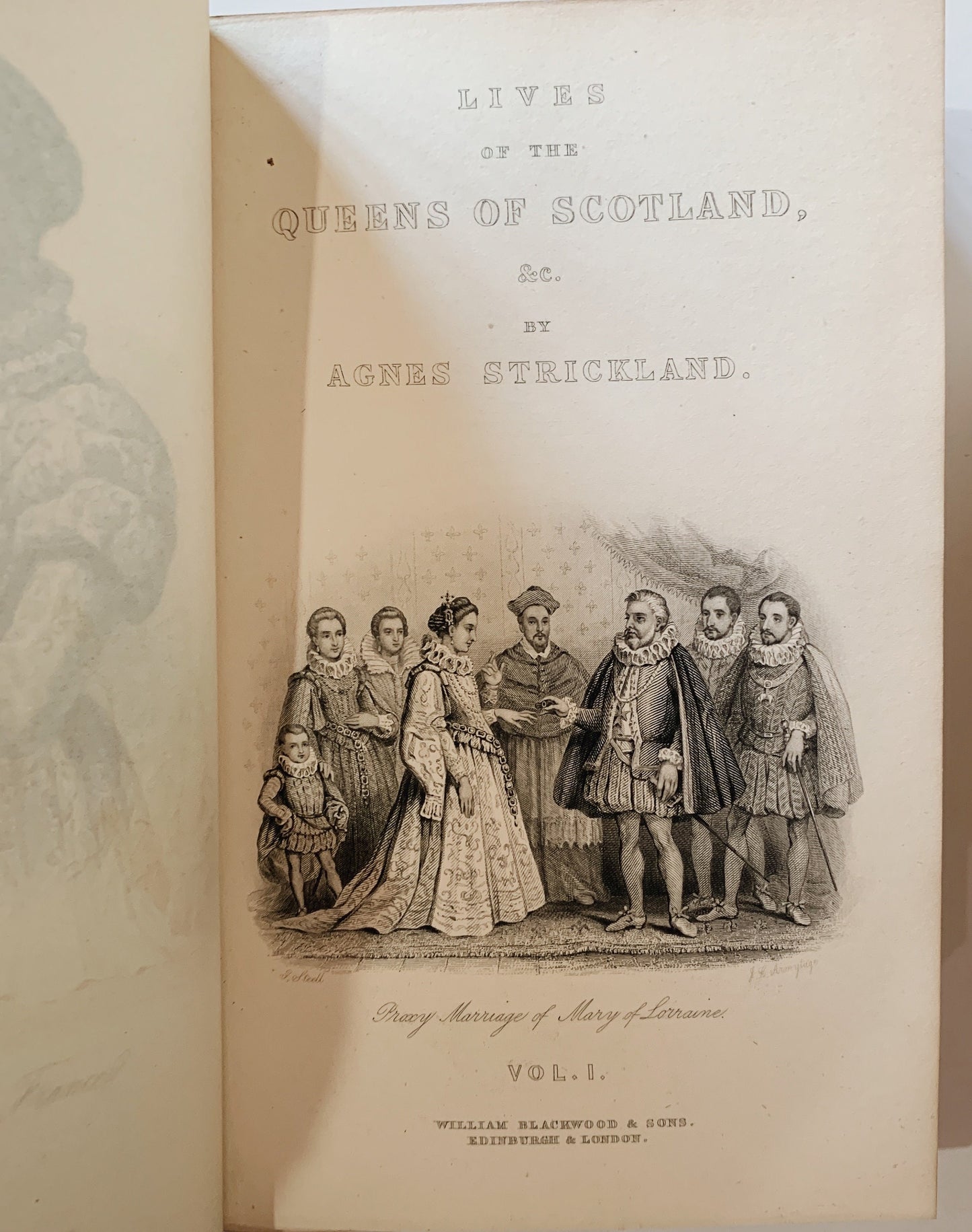 Agnes Strickland Books, Lives of the Queens of England, Scotland, Last Four Princesses of the Royal House of Stuart, Leather 1800s