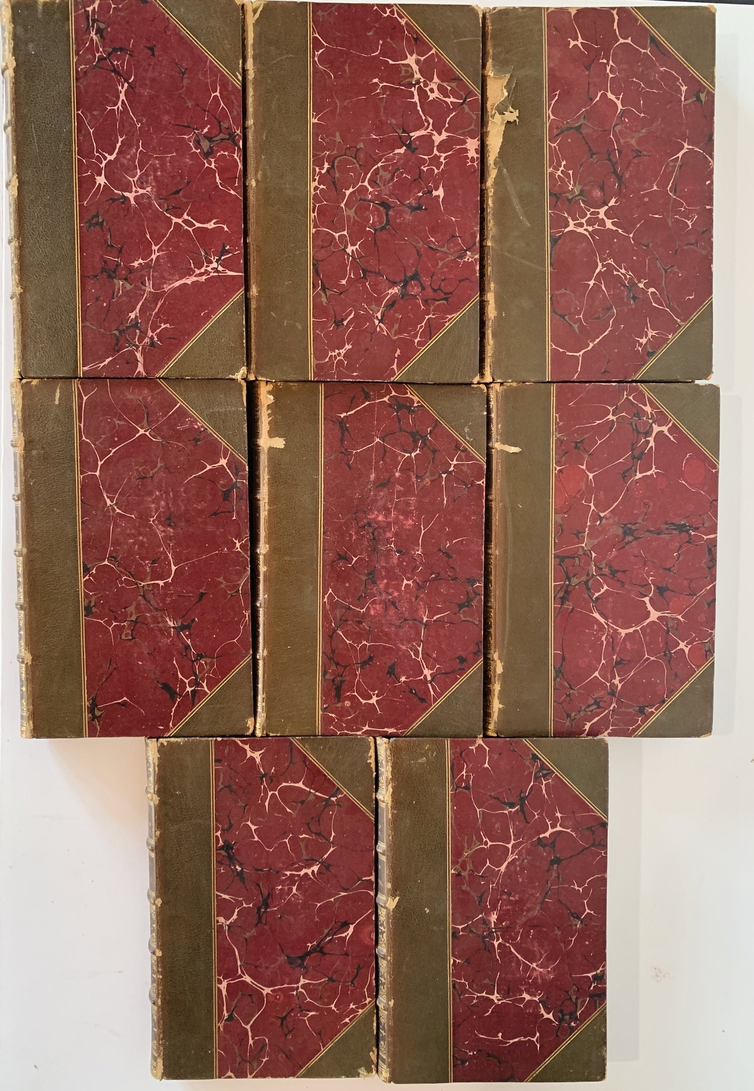 Agnes Strickland Books, Lives of the Queens of England, Scotland, Last Four Princesses of the Royal House of Stuart, Leather 1800s
