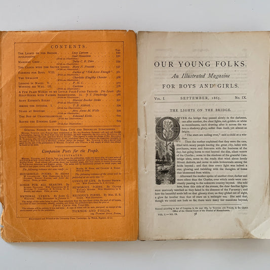 Our Young Folks: An Illustrated Magazine For Boys and Girls, 1865